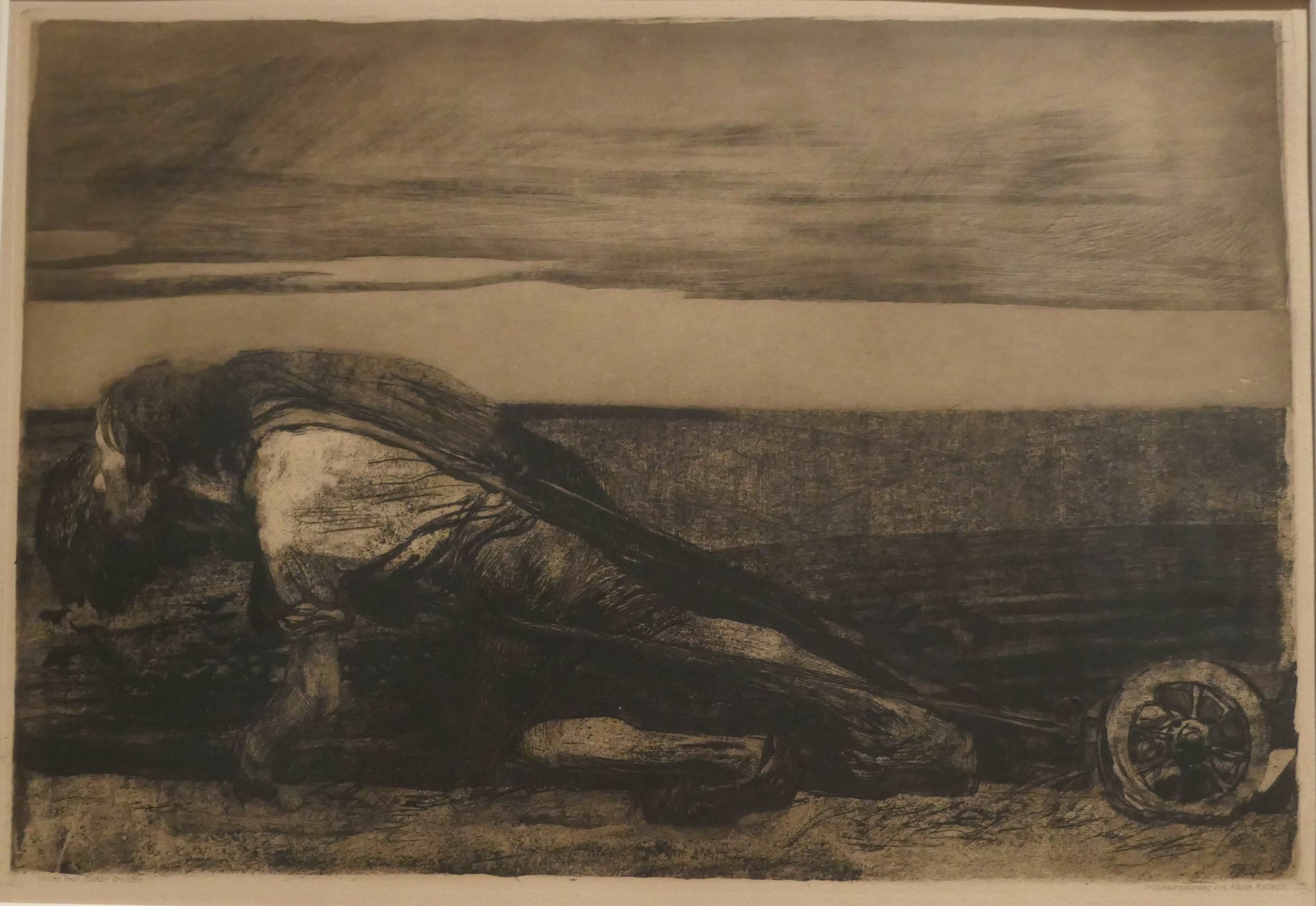 Käthe Kollwitz,  Der Pflüger,  Radierung, 1907 , Käthe-Kollwitz-Museum, Berlin