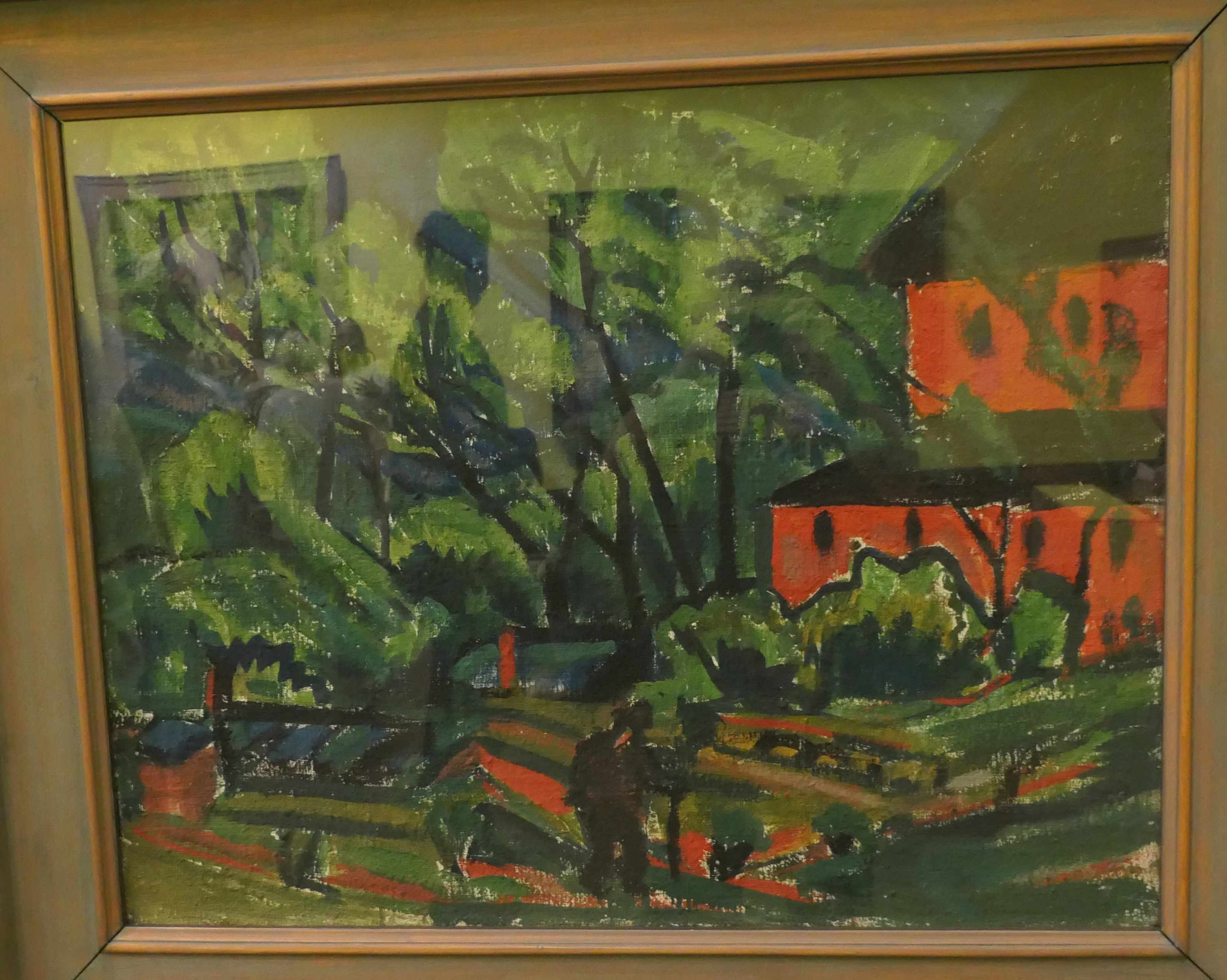 Karl Schmidt-Rotluff, Das rote Haus, Öl auf Leinwand, 1913, Kunsthalle Bremen