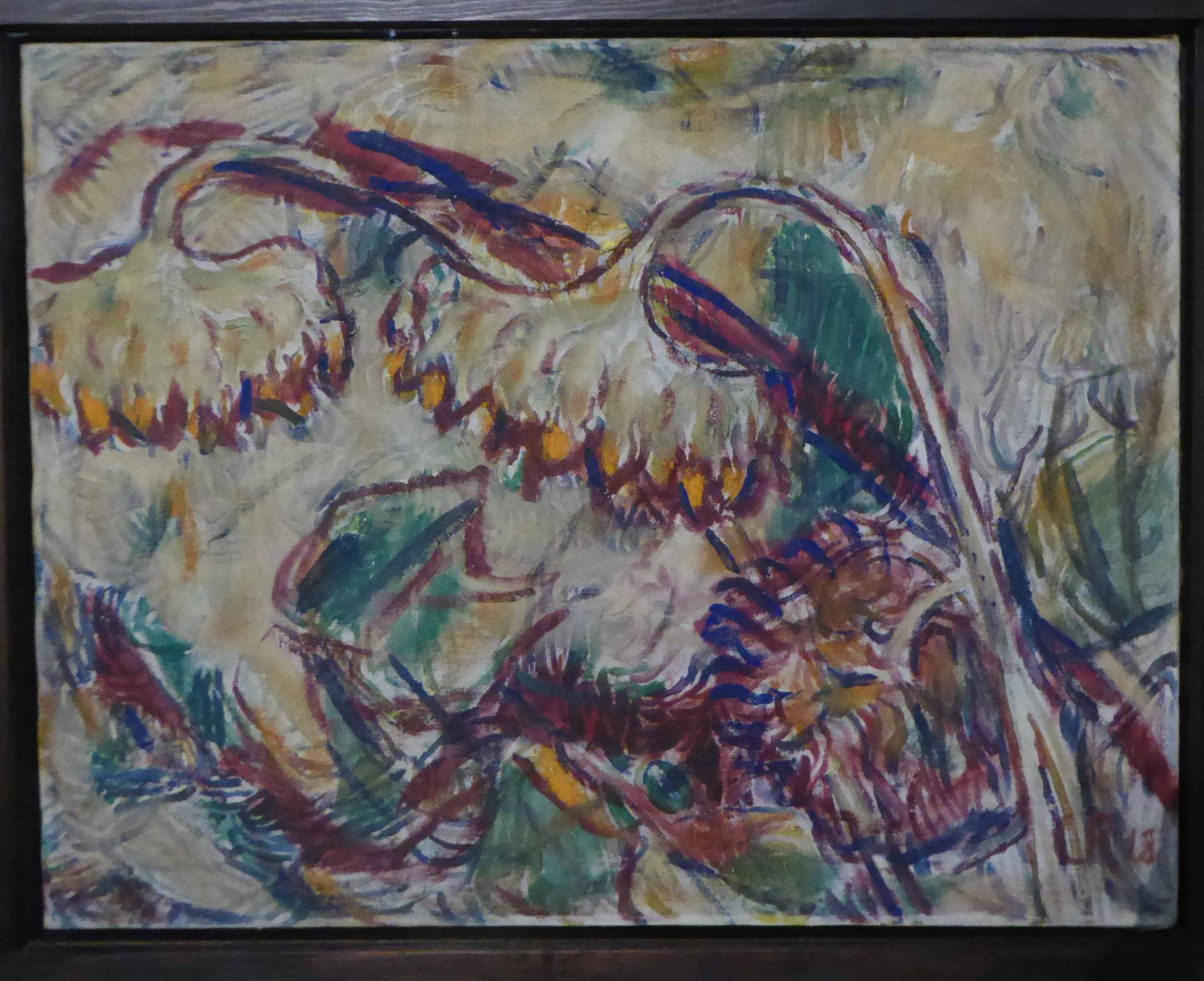 Christian Rohlfs, Welkende Sonnenblujmen, 1918. Museum Moritzburg, Halle