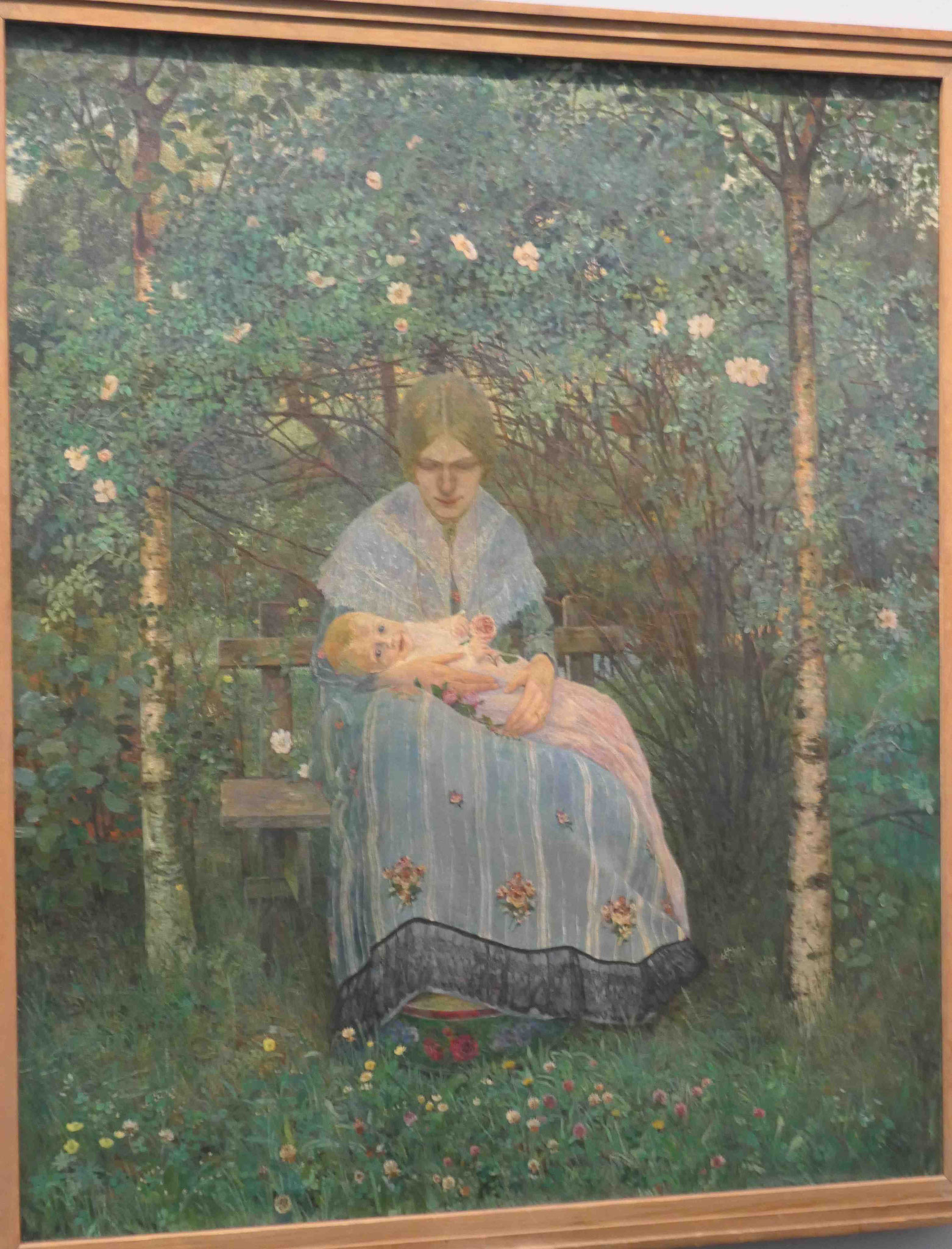 Heinrich Vogeler, Erster Sommer, Öl auf Leinwand, 1902, Kunsthalle Worpswede