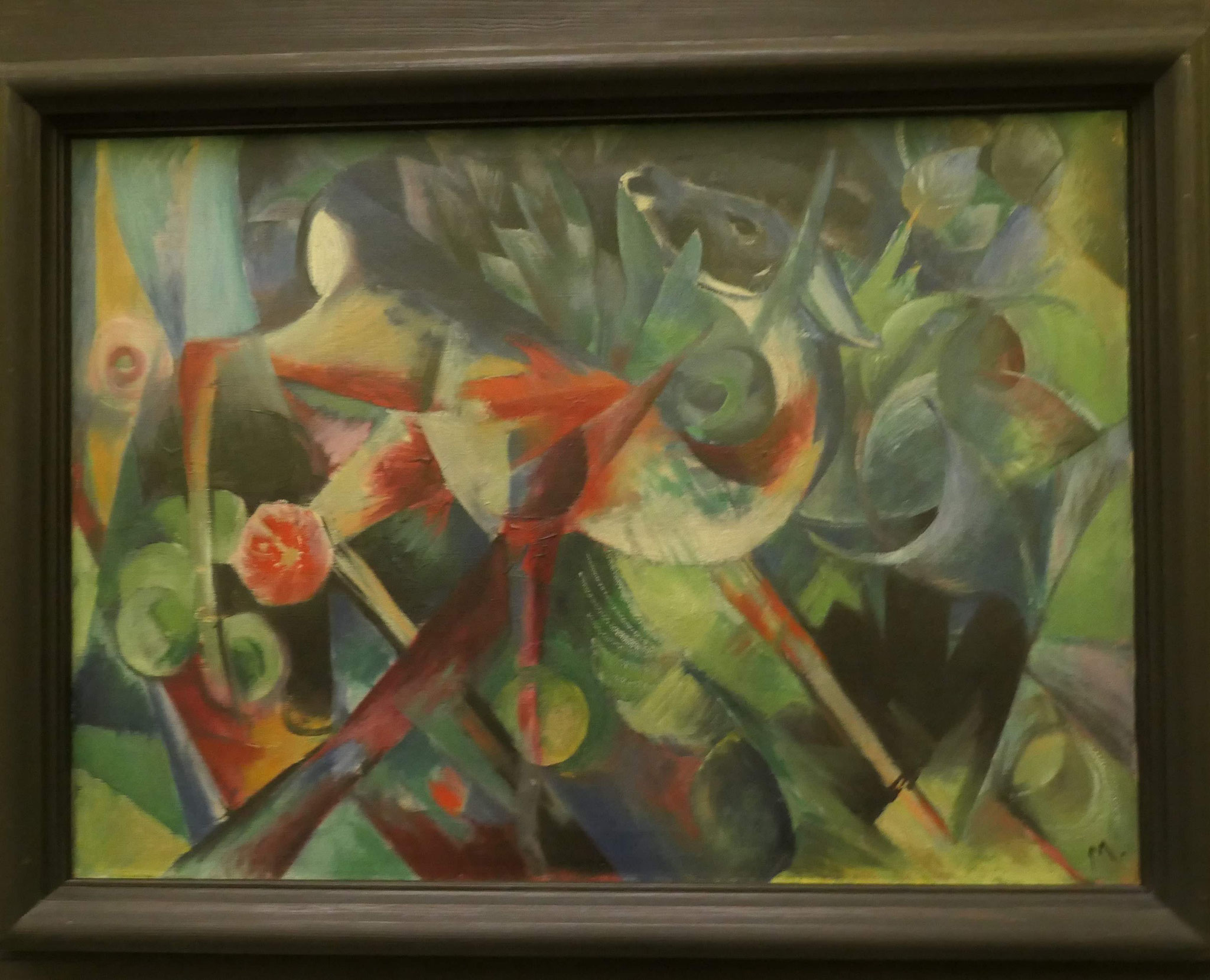 Franz Marc, Reh im Blumengarten, Öl auf Leinwand, 1913, Kunsthalle Bremen