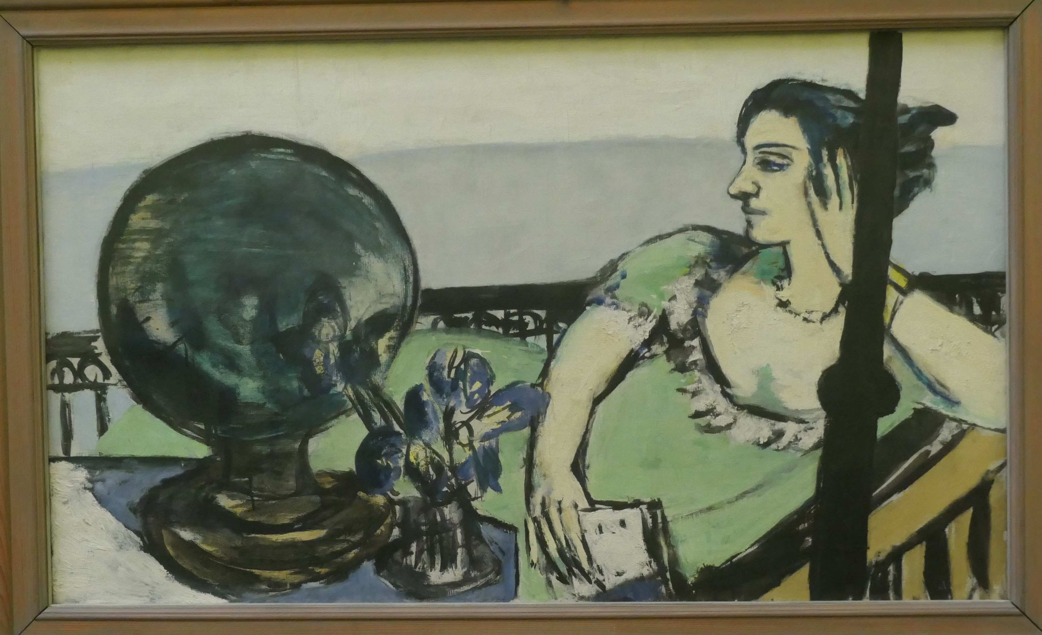 Max Beckmann, Sinnende Frau am Meer, Öl auf Leinwand, um 1936/37, Kunsthalle Bremen