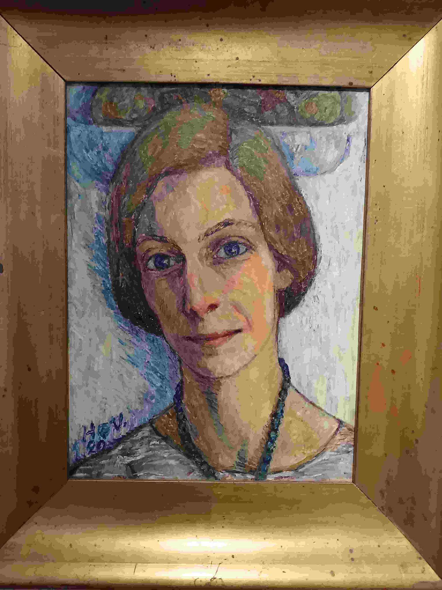 Heinrich Vogeler, Die zweite Ehefrau des Künstlers,Öl auf Leinwand, Sammlung im Barkenhoff, Worpswede