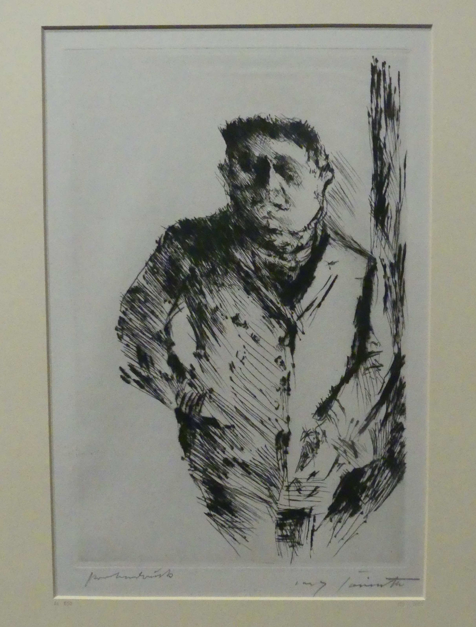 Lovis Corinth, Bildnis Friedrich Ebert, 1924, Kaltnadelradierung