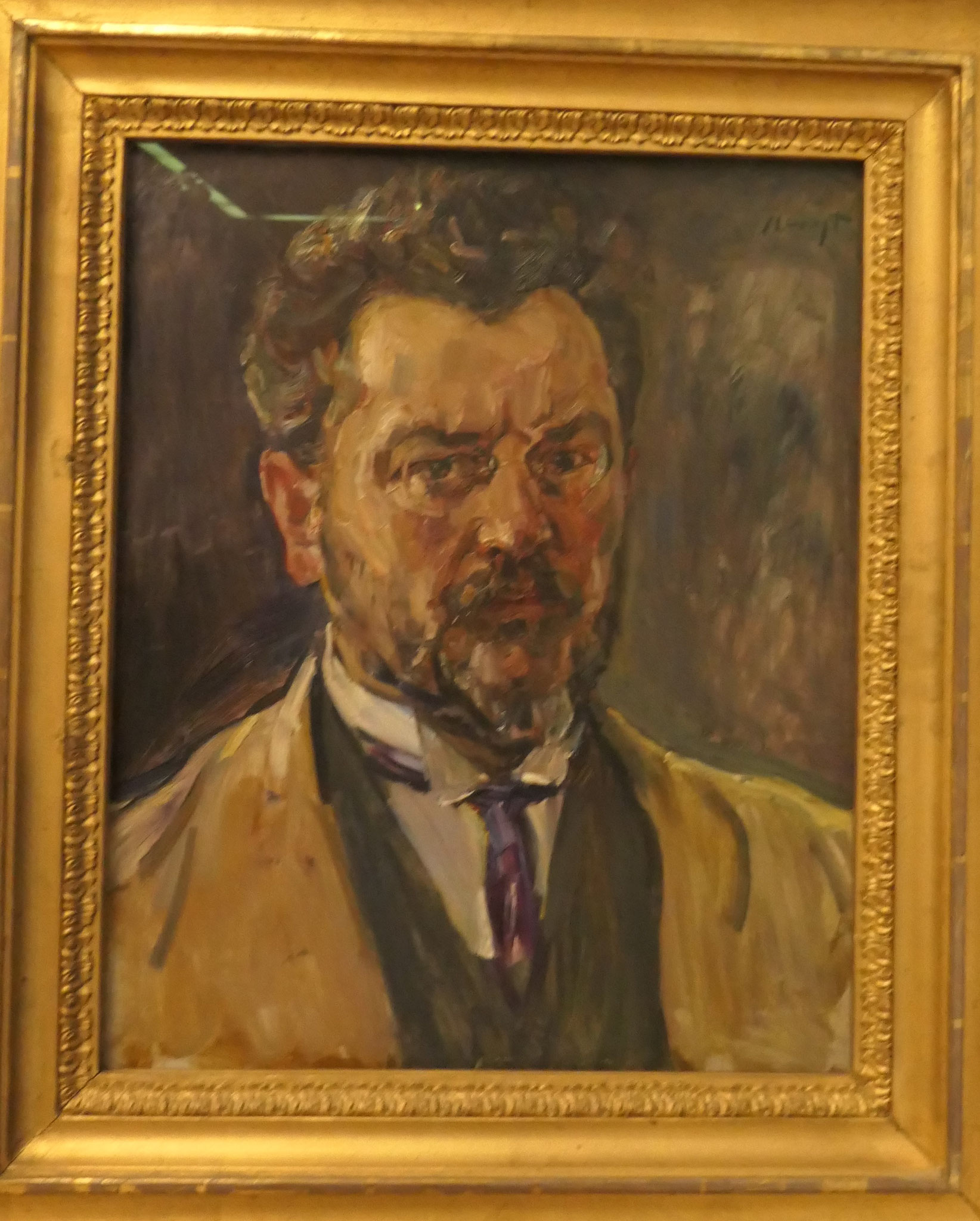 Max Slevogt, Selbstbildnis, um 1916, Öl auf Holz, Kunsthalle Bremen