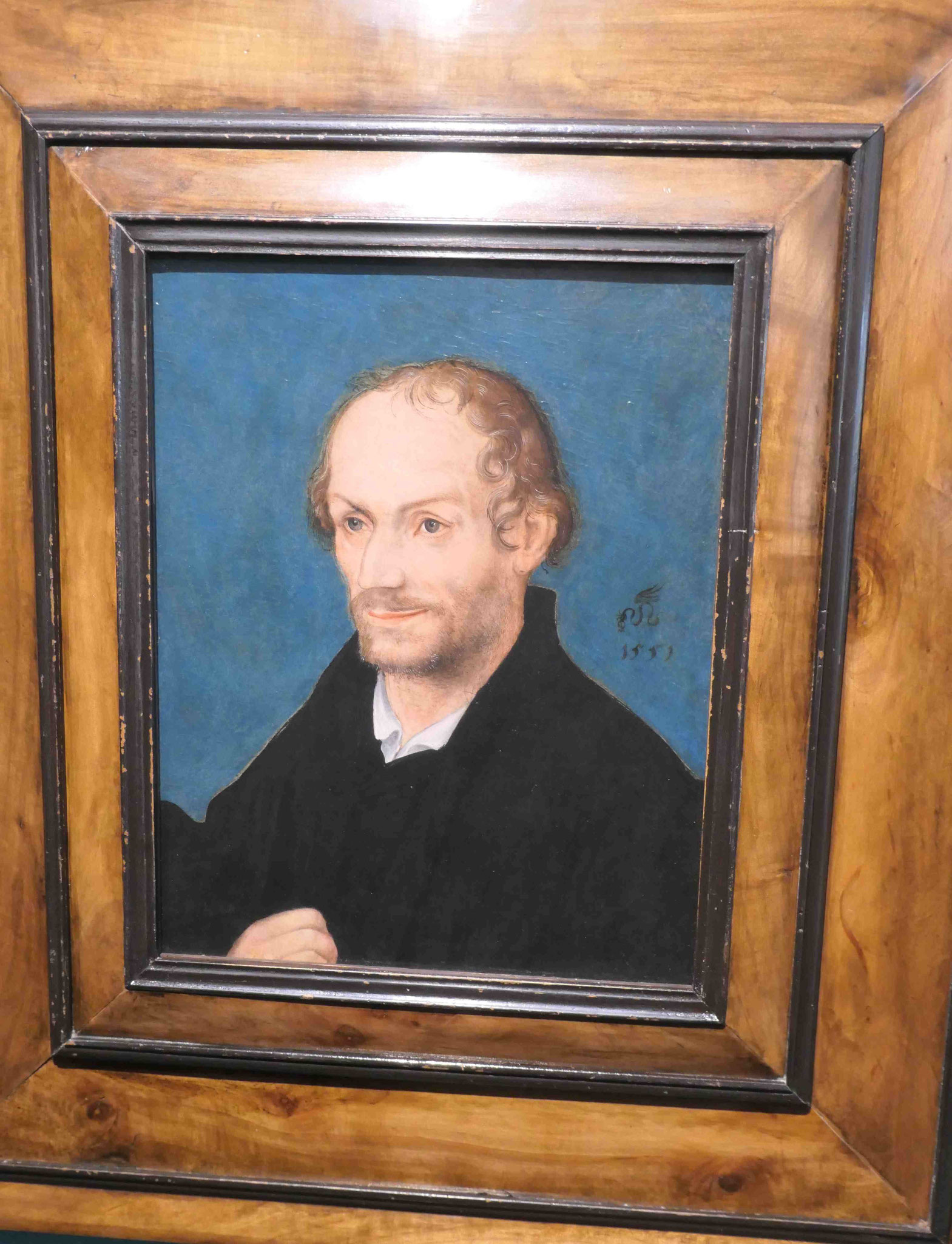 Lucas Cranach d. Ä., Bildnis Philipp Melanchthon, Temper<a auf Holz, 1551, Roselius Museum Bremen