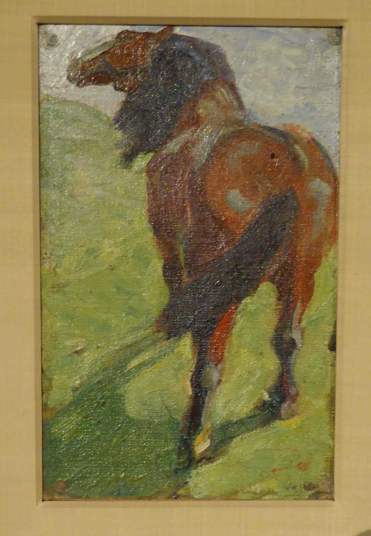 Franz Marc, Studie eines Pferdes, 1908/09, Museum Moritzburg, Halle