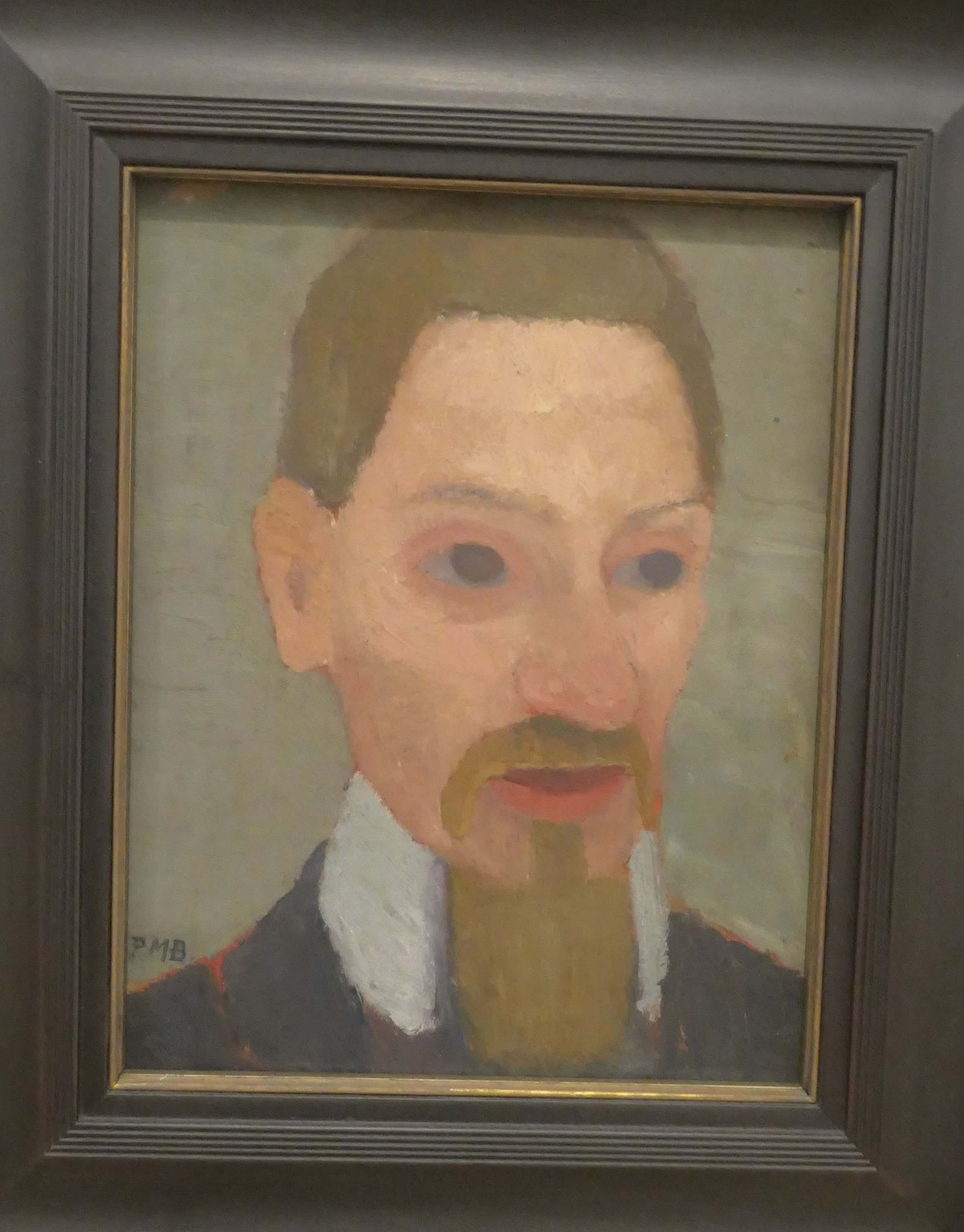 Paula Modersohn-Becker, Bildnis Rainer Maria Rilke, Öltempera auf Pappe auf Holz, 1906, Modersohn-Becker Museum, Bremen
