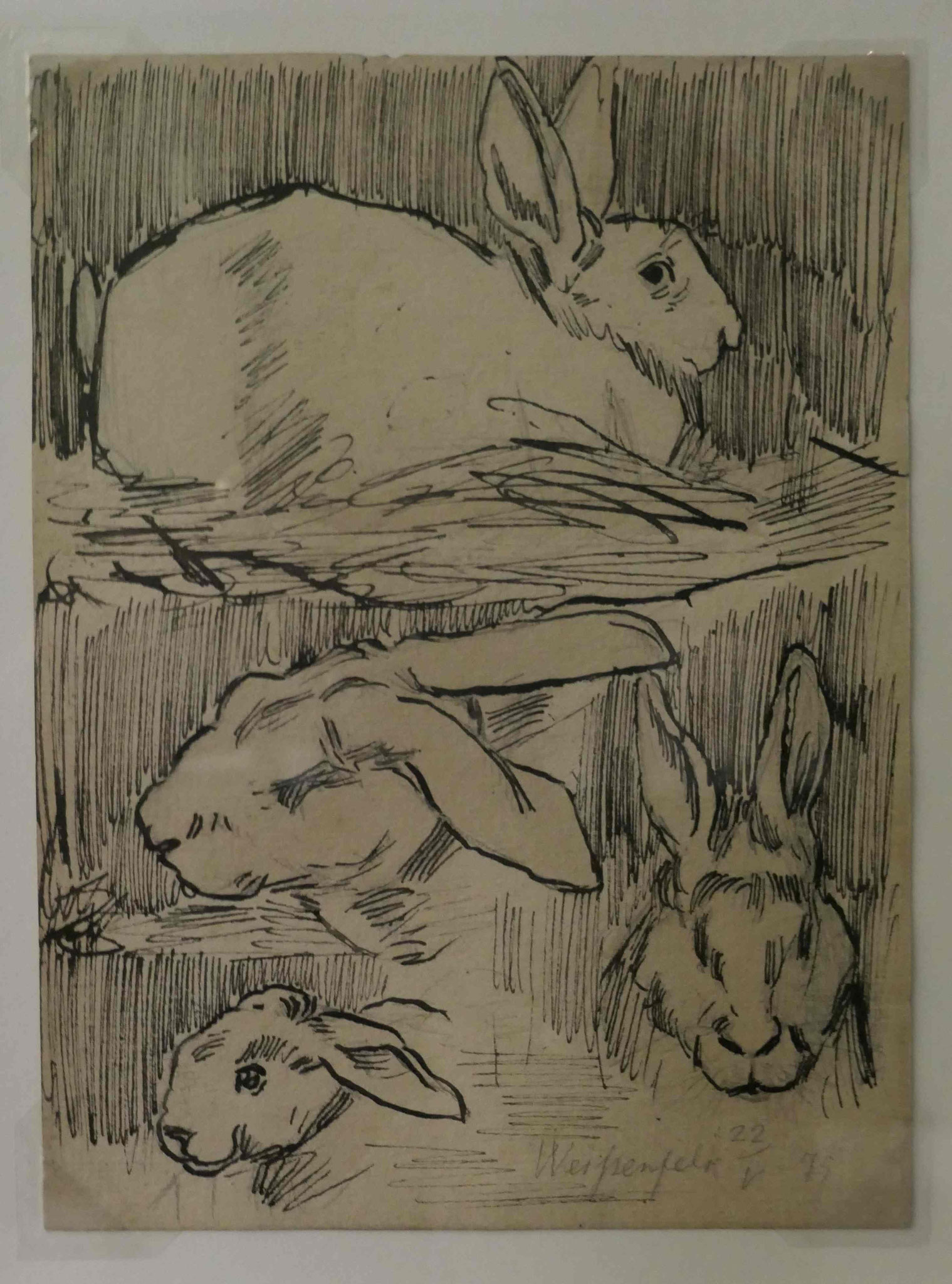 Christian Rohlfs, Vier Hasen, Kunsthalle zu Kiel
