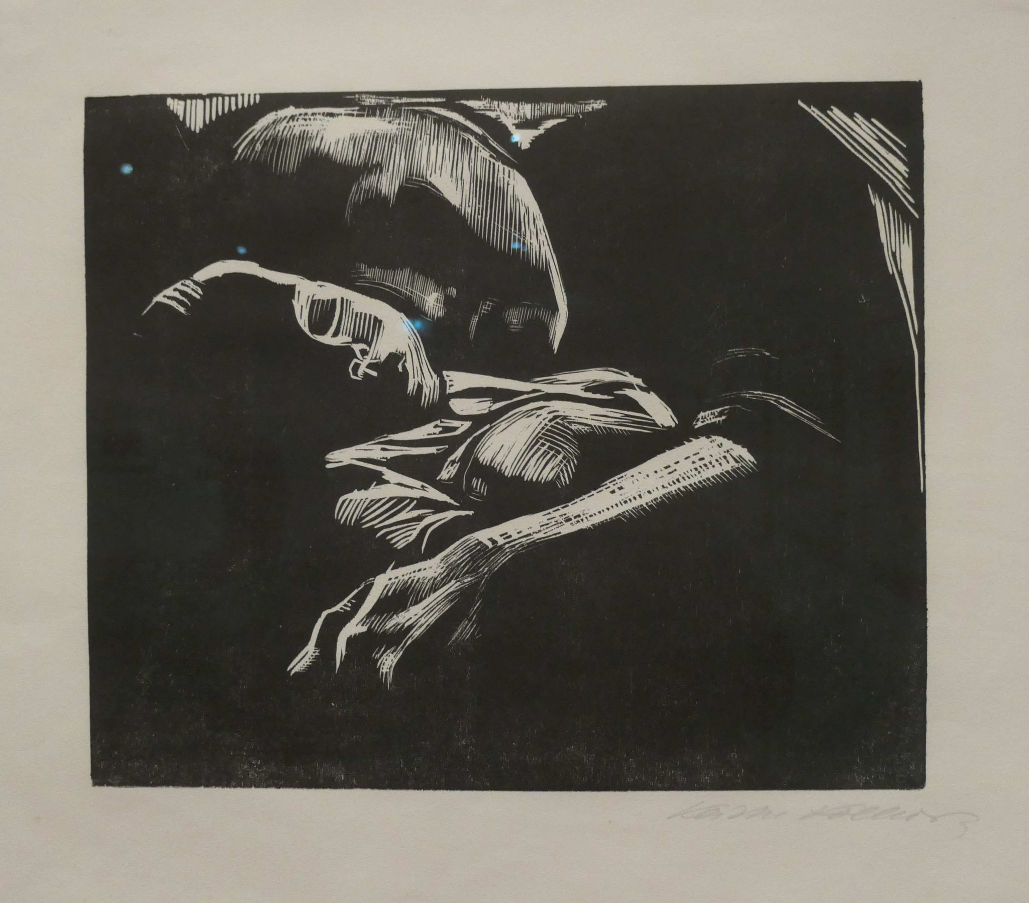Käthe Kollwitz,  Schlafende mit Kind, Holzschnitt, 1929, Käthe-Kollwitz-Museum, Berlin