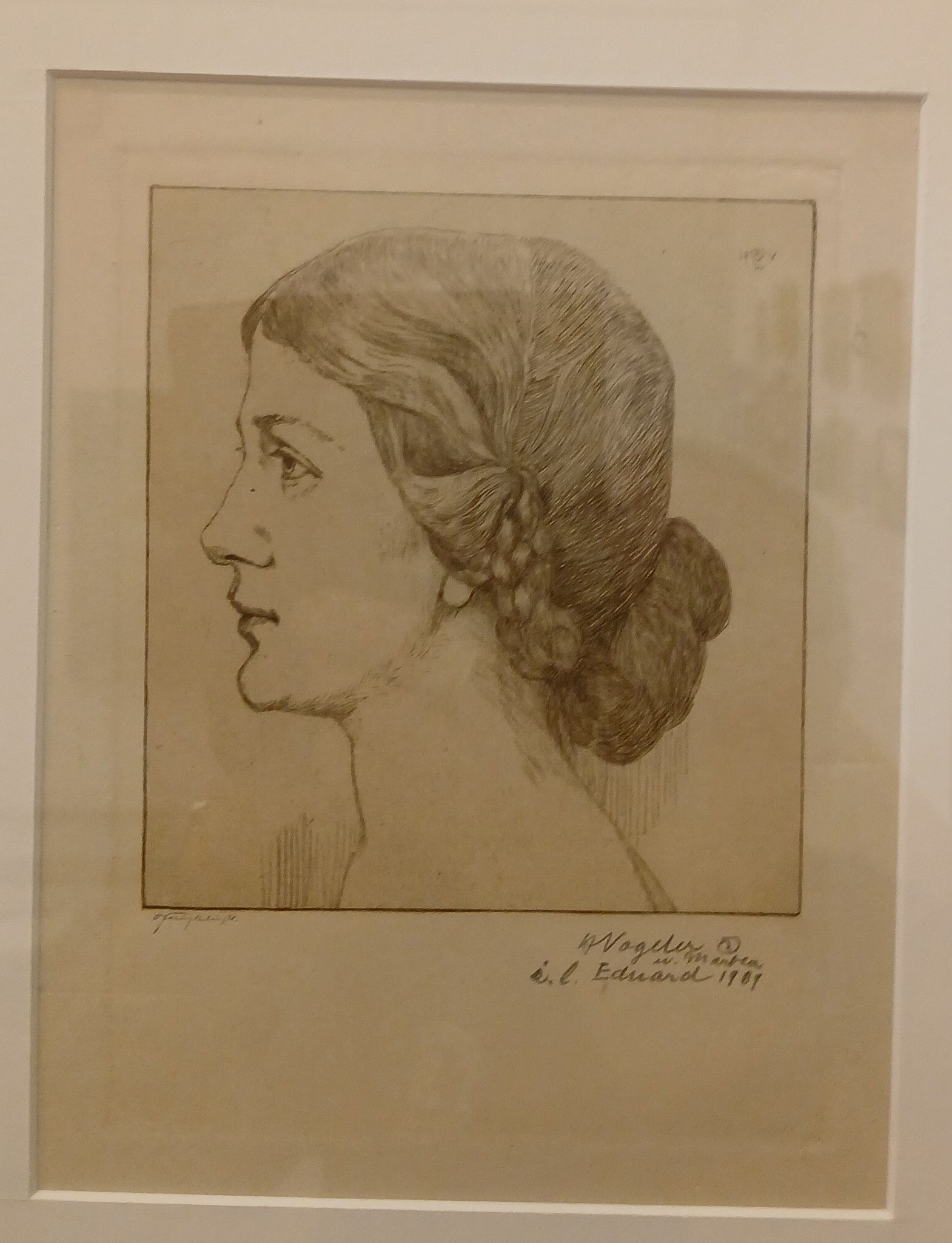 Heinrich Vogeler,Radierung, Sammlung im Barkenhoff, Worpswede