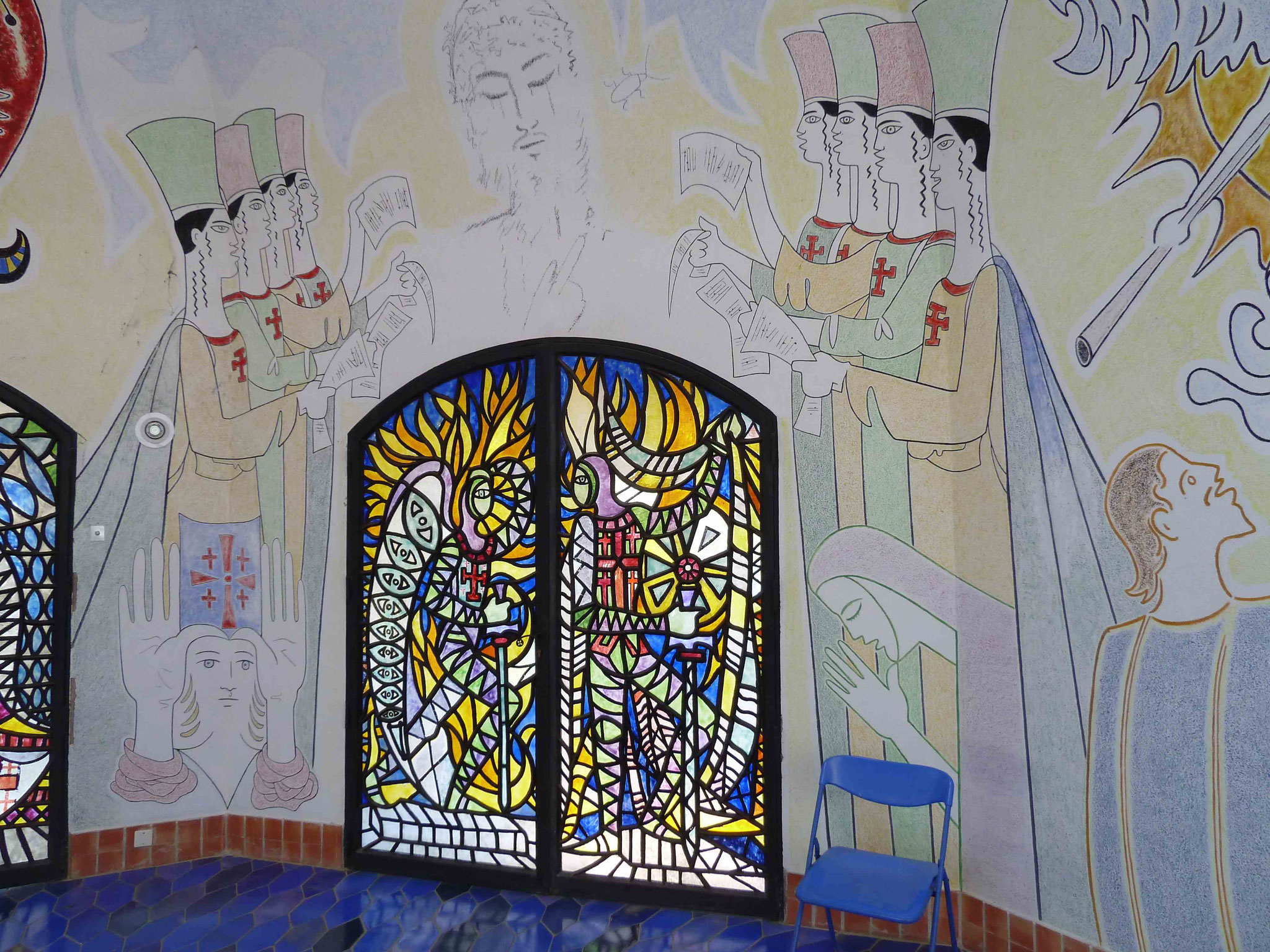Jean Cocteau, Chapelle Notre Dame de Jerusalem, Frejus, Südfrankreic