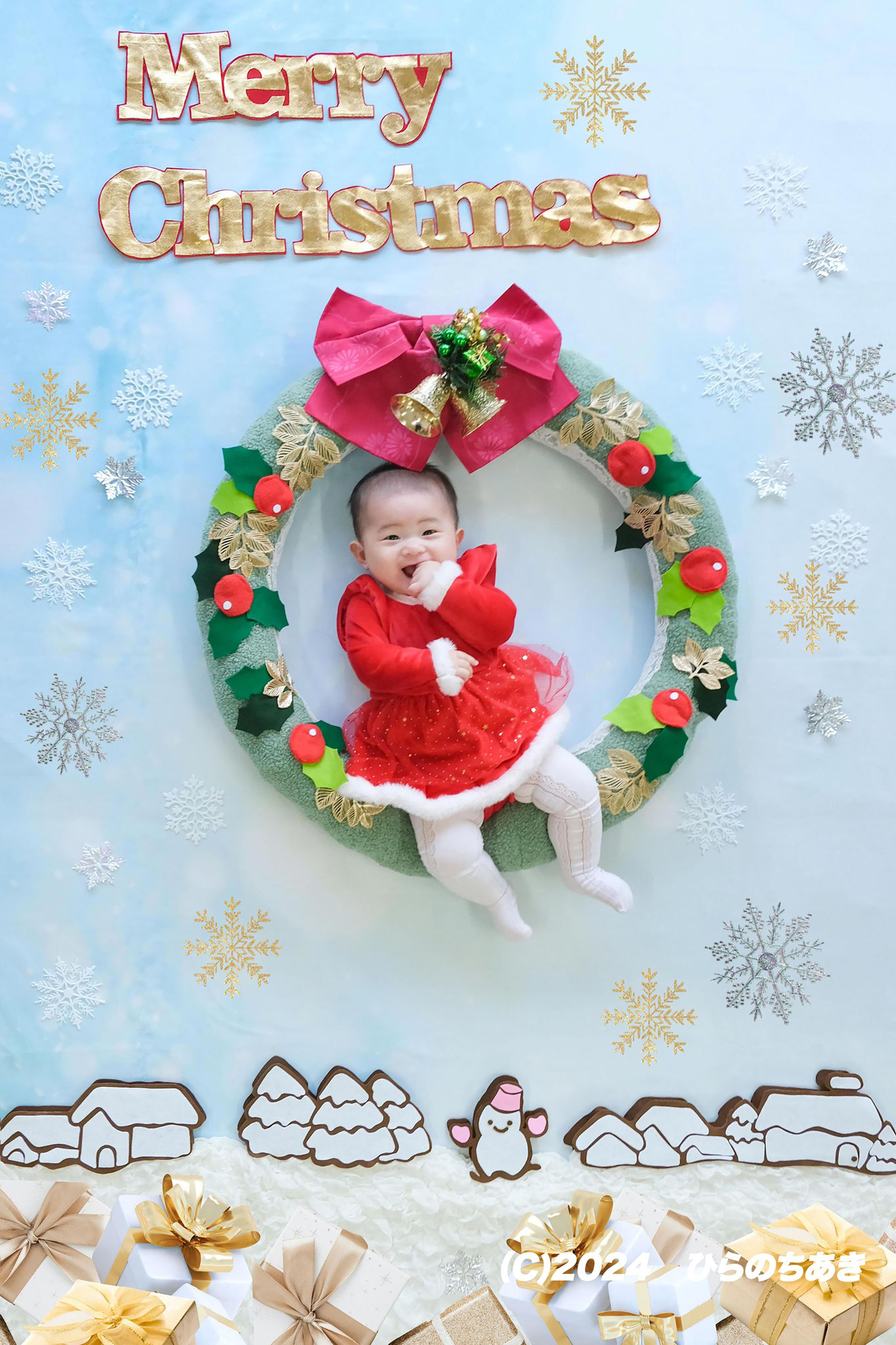 <div style=" font-size:10px; font-weight:bold;">おひるねアート<br />12/19 クリスマスリース</div>