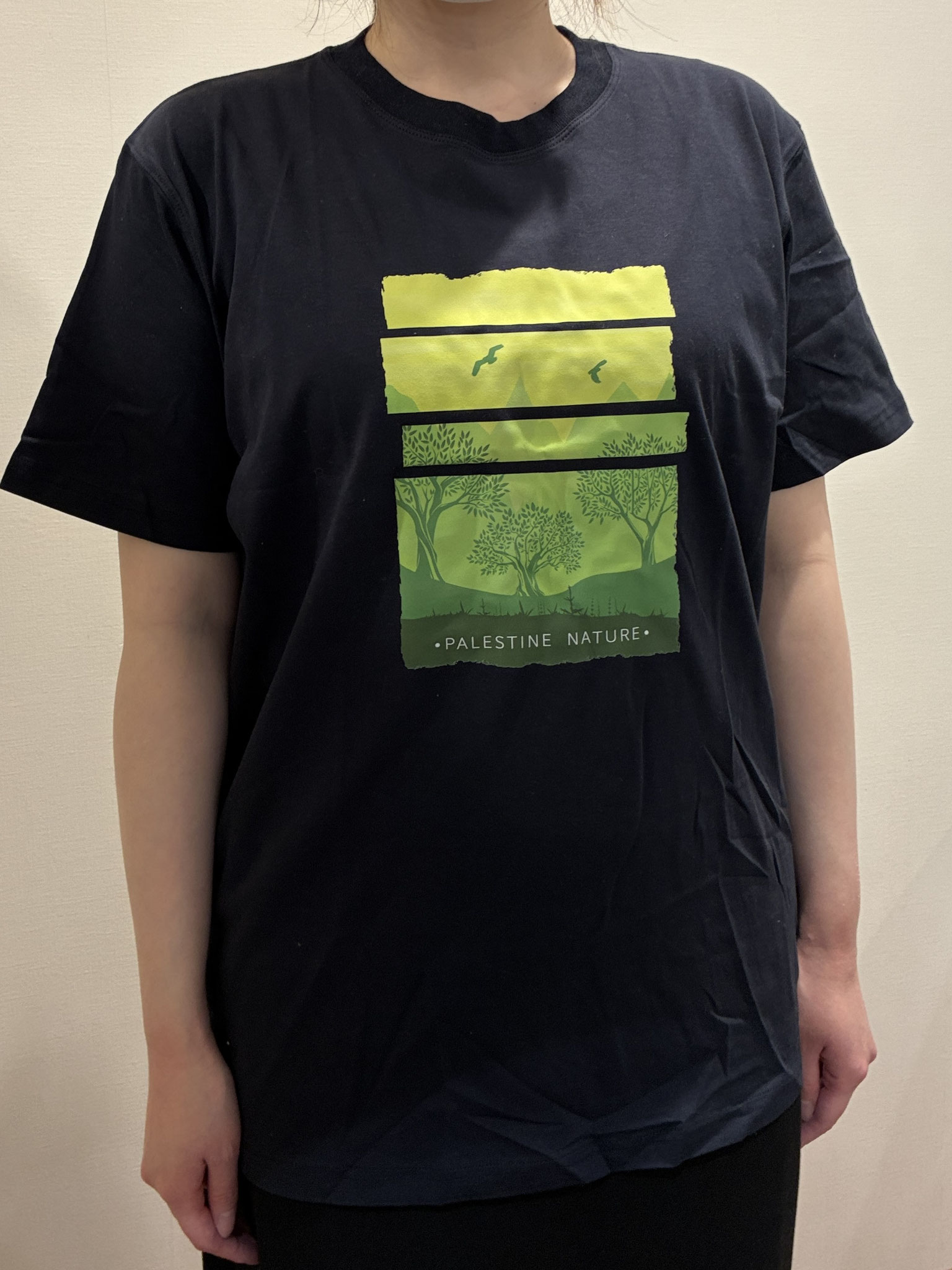 Tシャツ「オリーブと山」前面