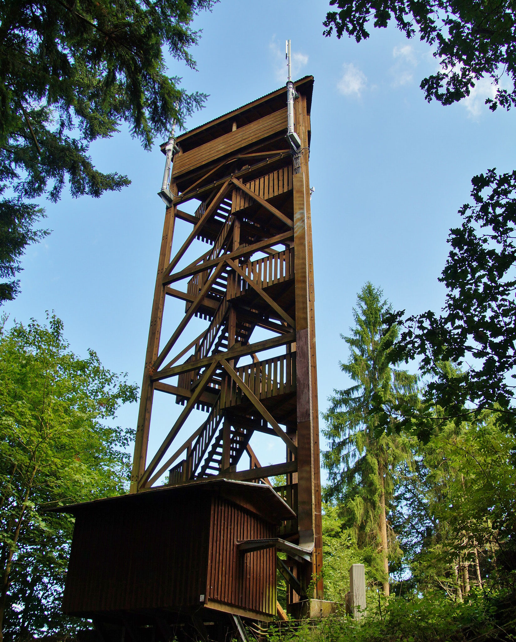 Der Aussichtsturm... 105 Treppenstufen trennen uns vom fantastischen Ausblick