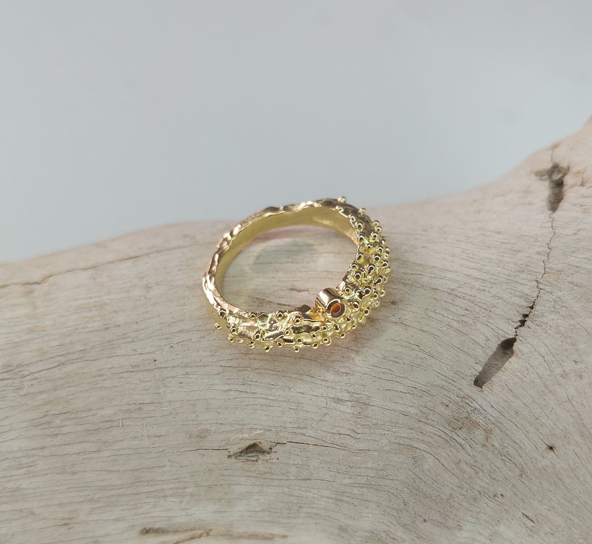 bague bogolan cornaline vermeil / 211€