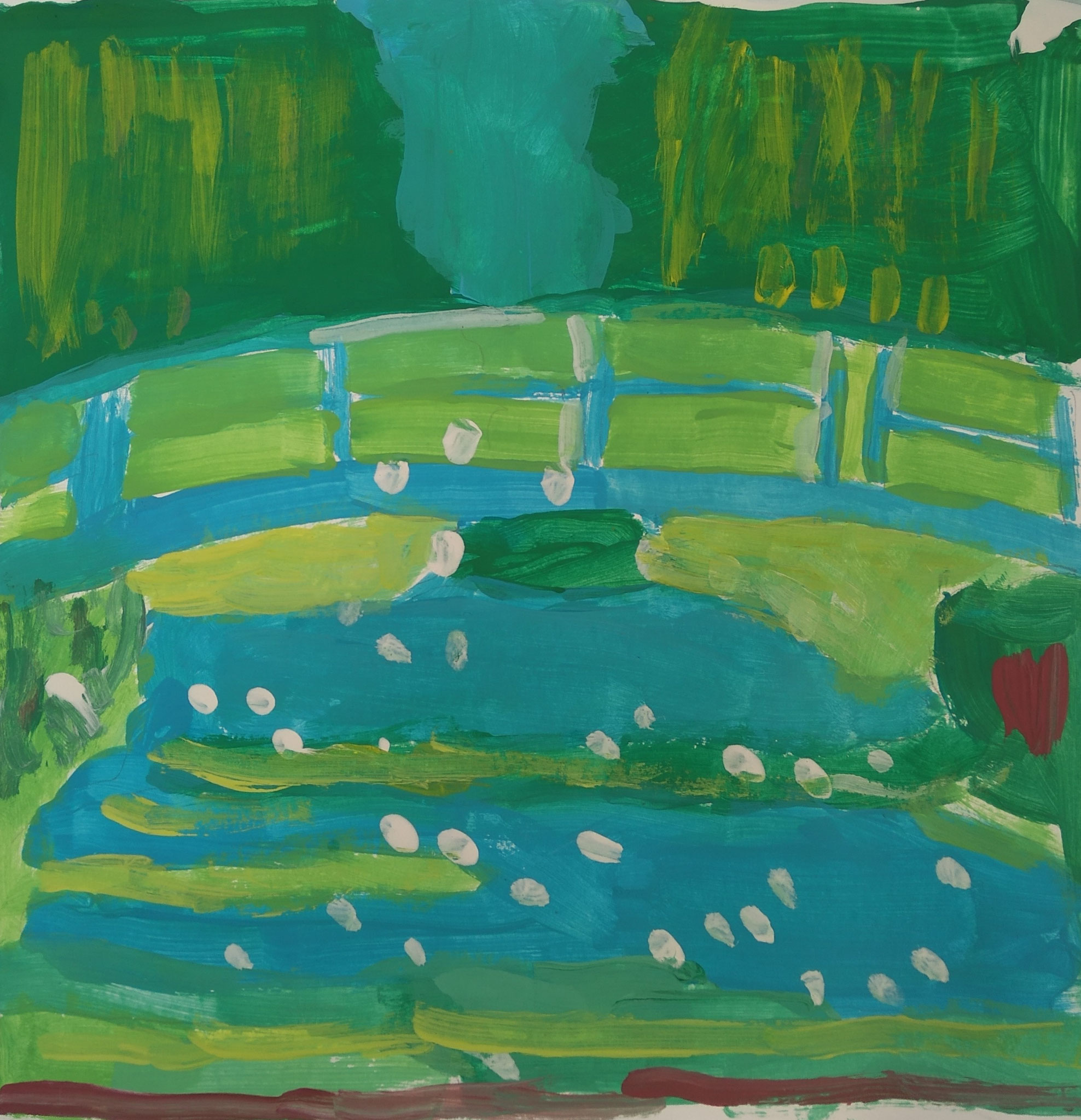 Francesco - 6 anni - "lo stagno delle ninfee" Monet