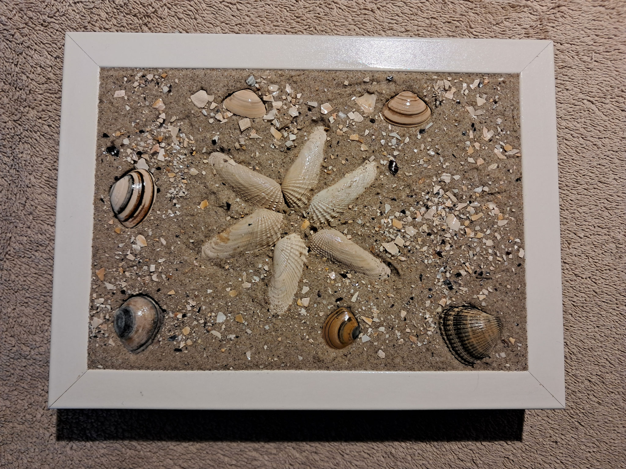 Engelsflügel (Blume) im Bilderrahmen (LED ausgeschaltet) Größe 20x16x4 cm 20,00 €