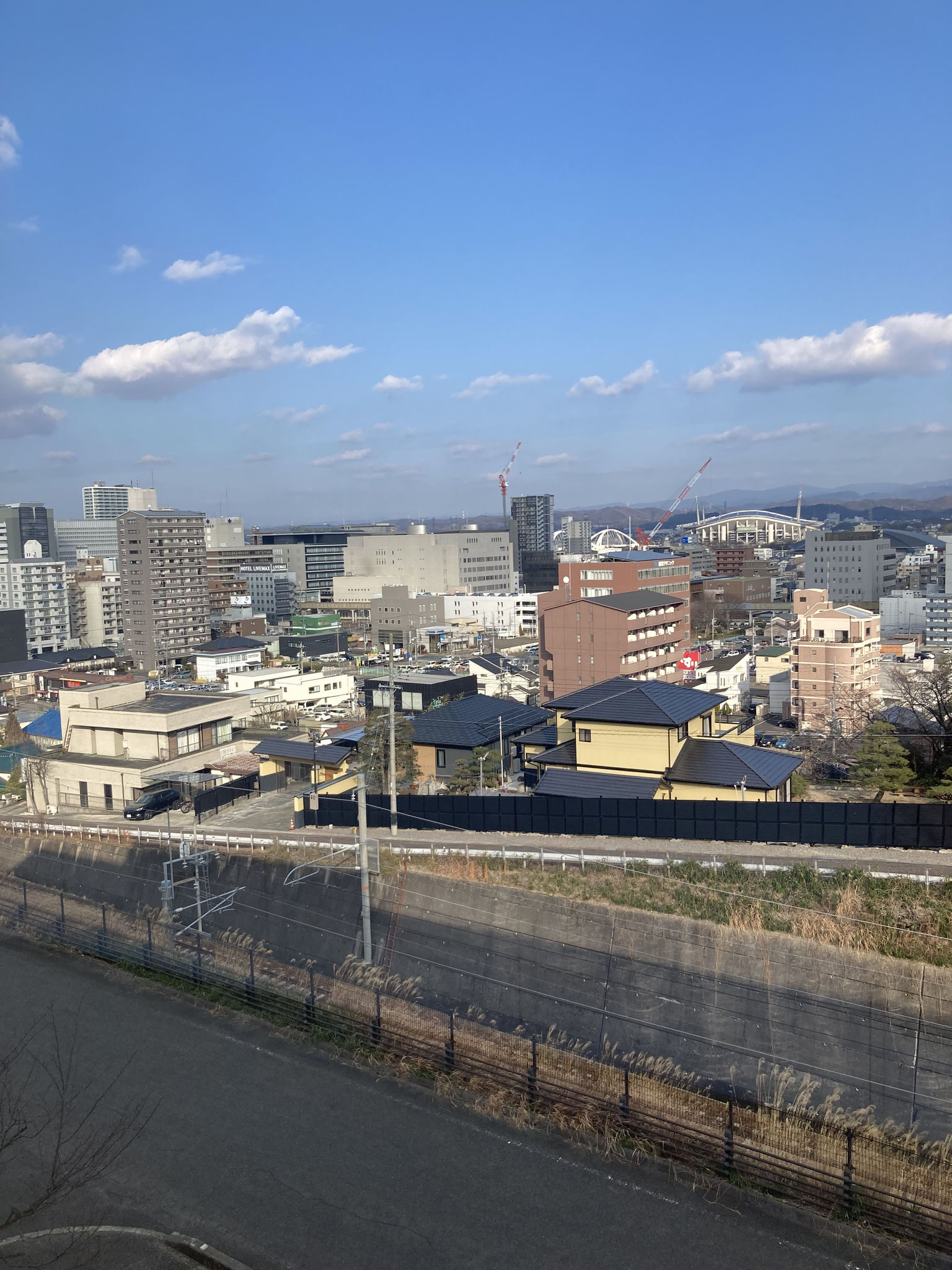 美術館から豊田市の眺め
