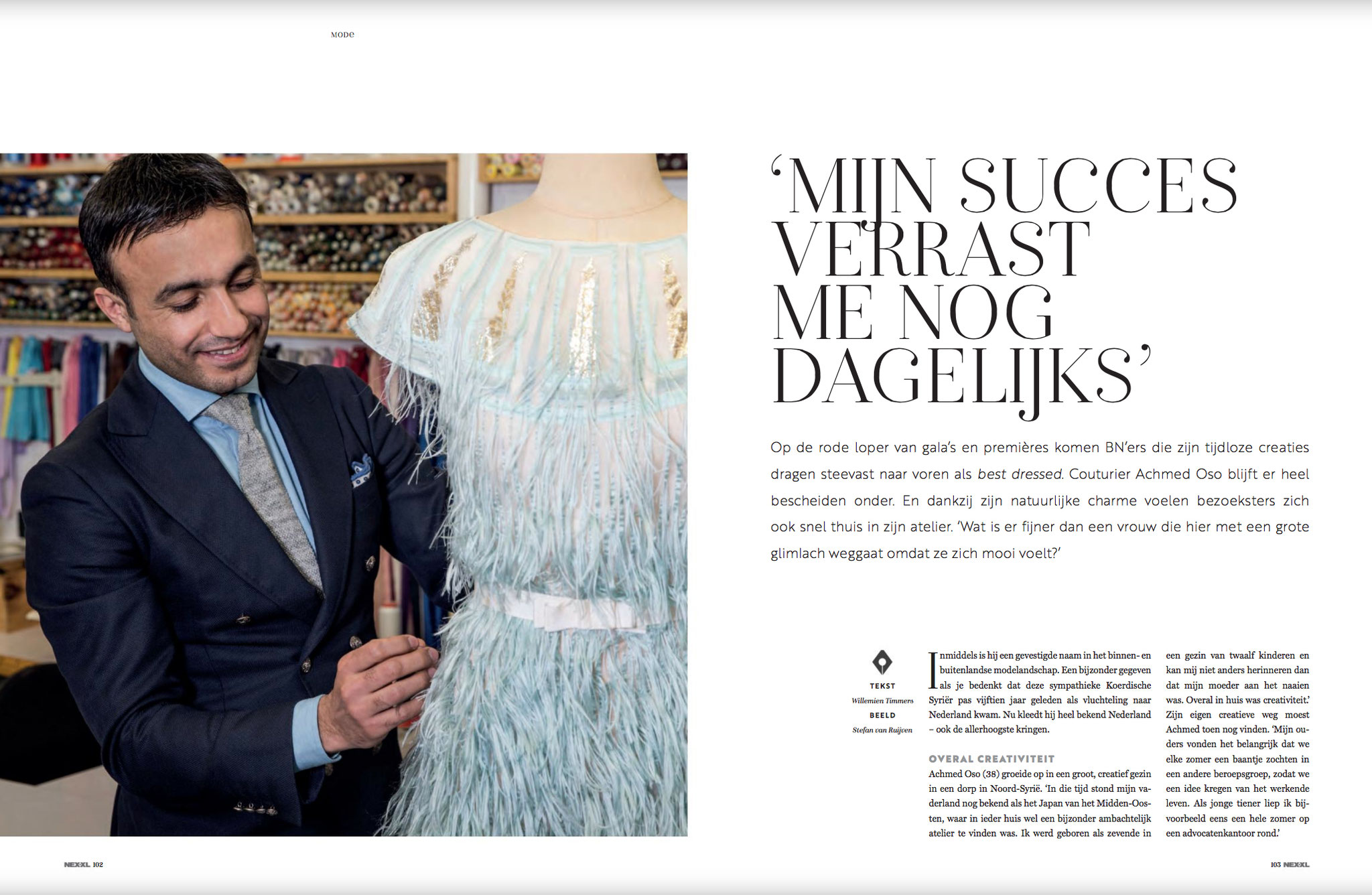 Oso, Oso Couture, Ontwerpen, Kleding, Jurken, Gala, Couturier, Mode, Damesmode, Fashion, Interview, Ontwerper, Oegstgeest, Magazine, XXL Magazine