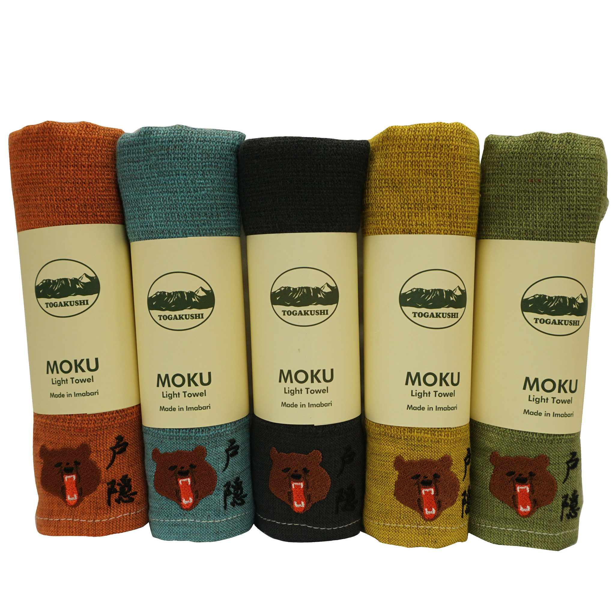 MOKUタオル（熊刺繍）