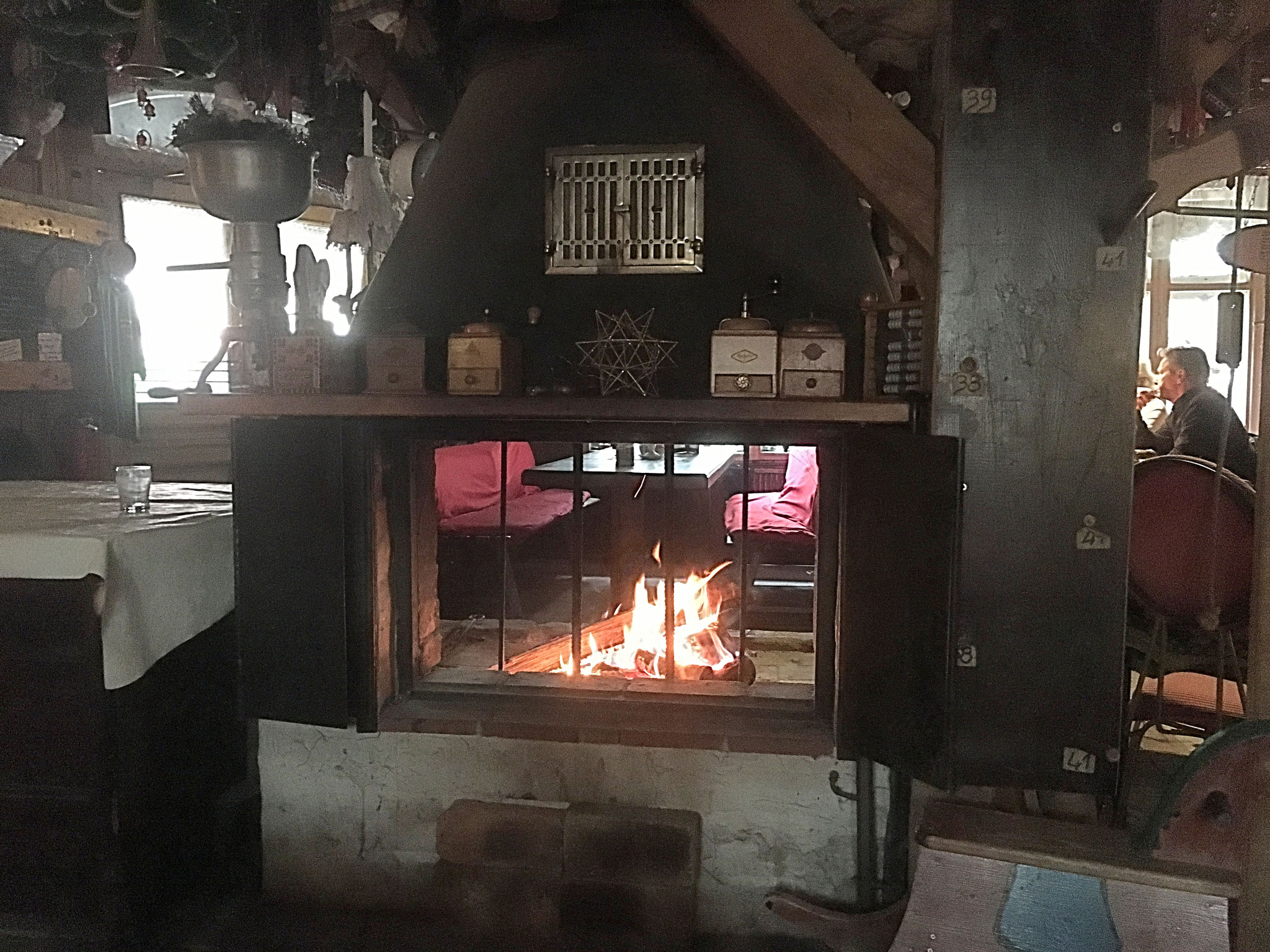 Waldschenke Baasee, offener Kamin