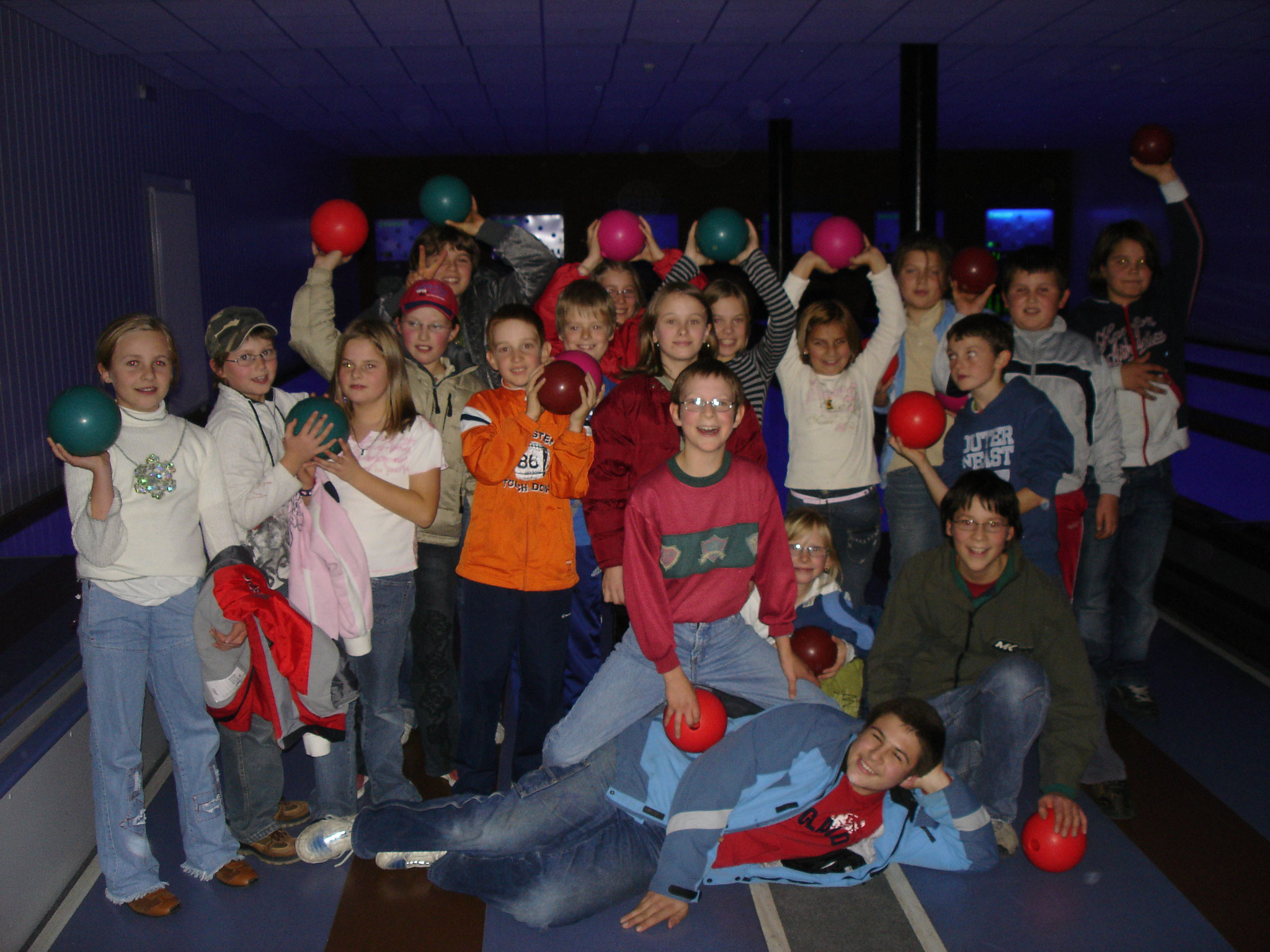 Bowling con i chierichetti di Tires. 