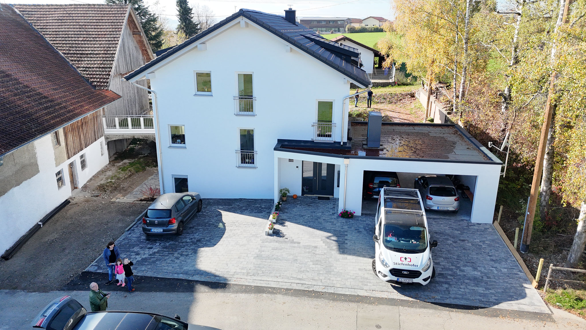 BV: Haldenwang schlüsselfertiges 2 Fam. Haus mit massiv Doppelgarage