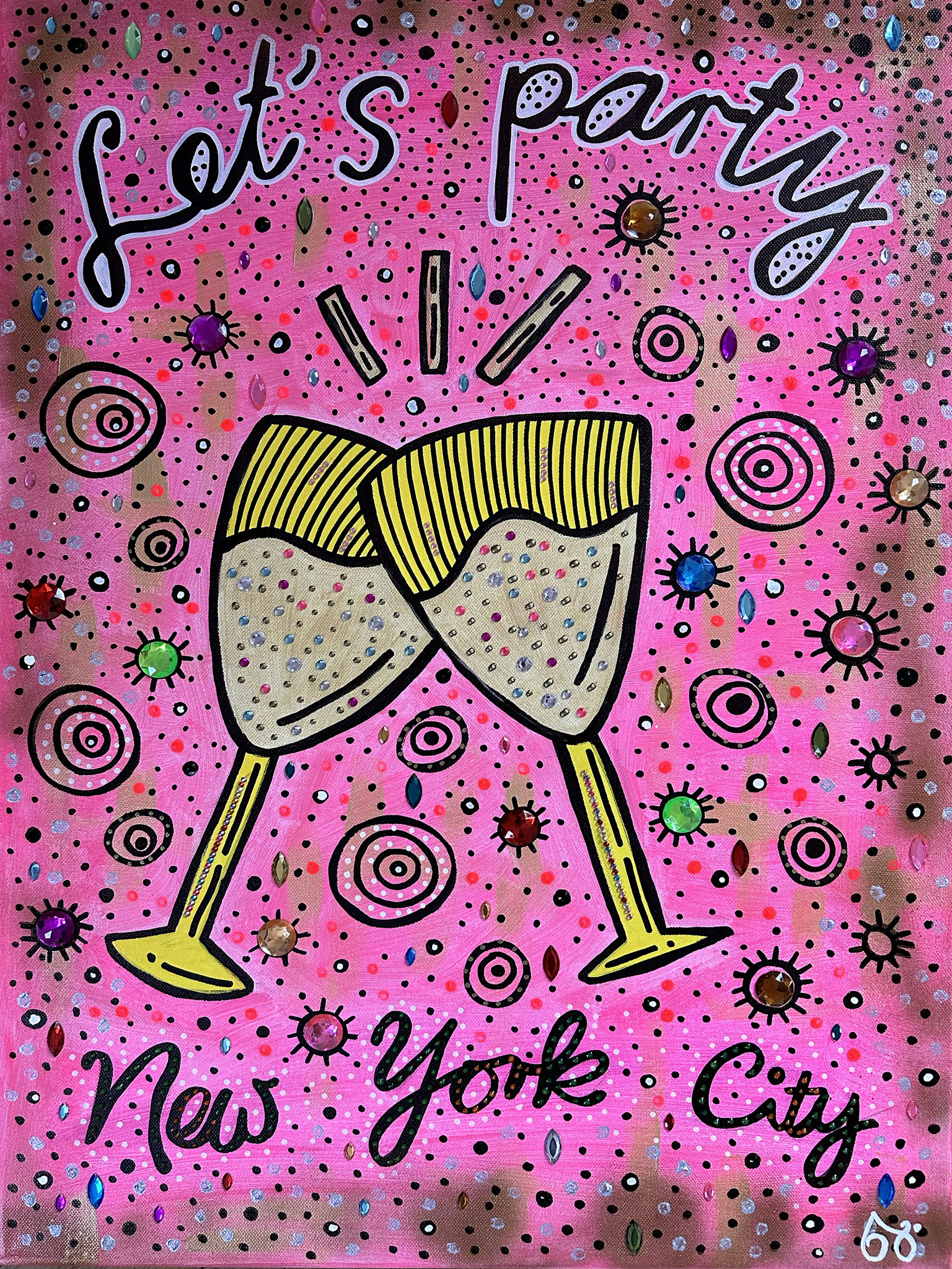 "Let´s party in NYC", 50 x 70cm