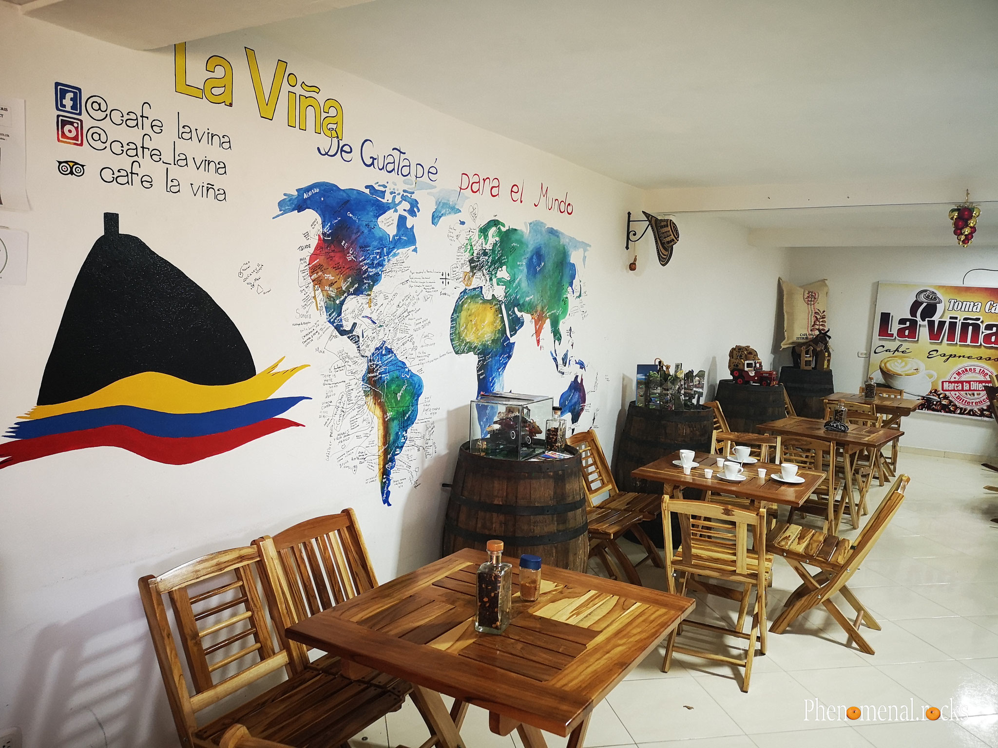 Guatape, Antioquia - Cafe La Vina