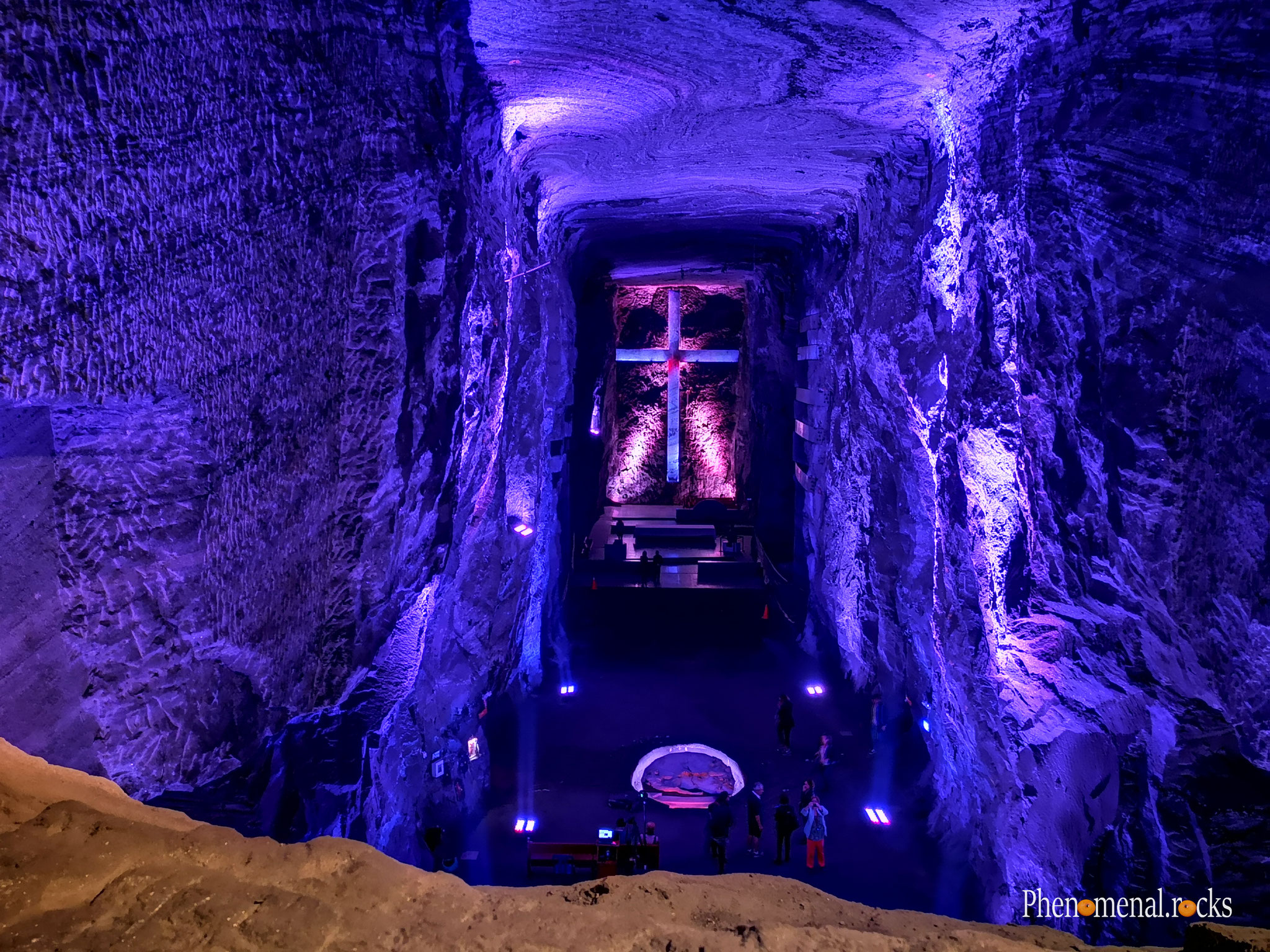 Zipaquira, Cundinamarca - Catedral de Sal, Blick in der Altarraum