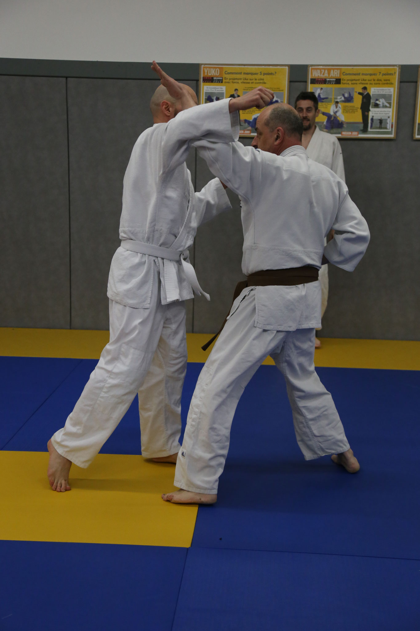 Jujitsu, parade suivie d'un atémi