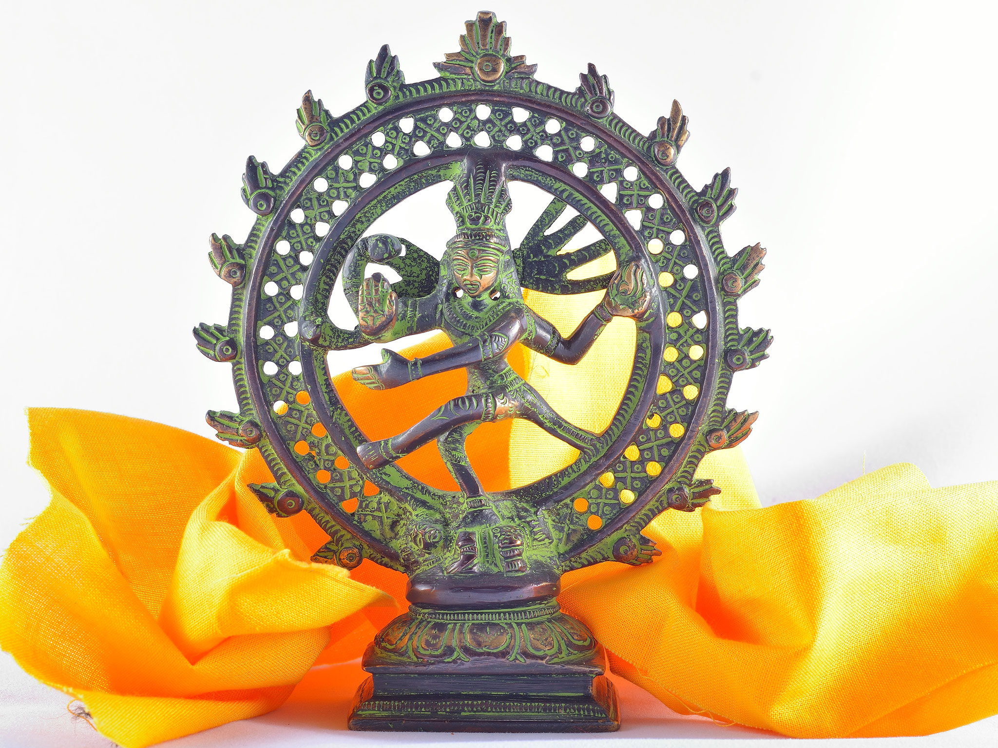 Shivastatue aus Bronze ca 15 cm hoch