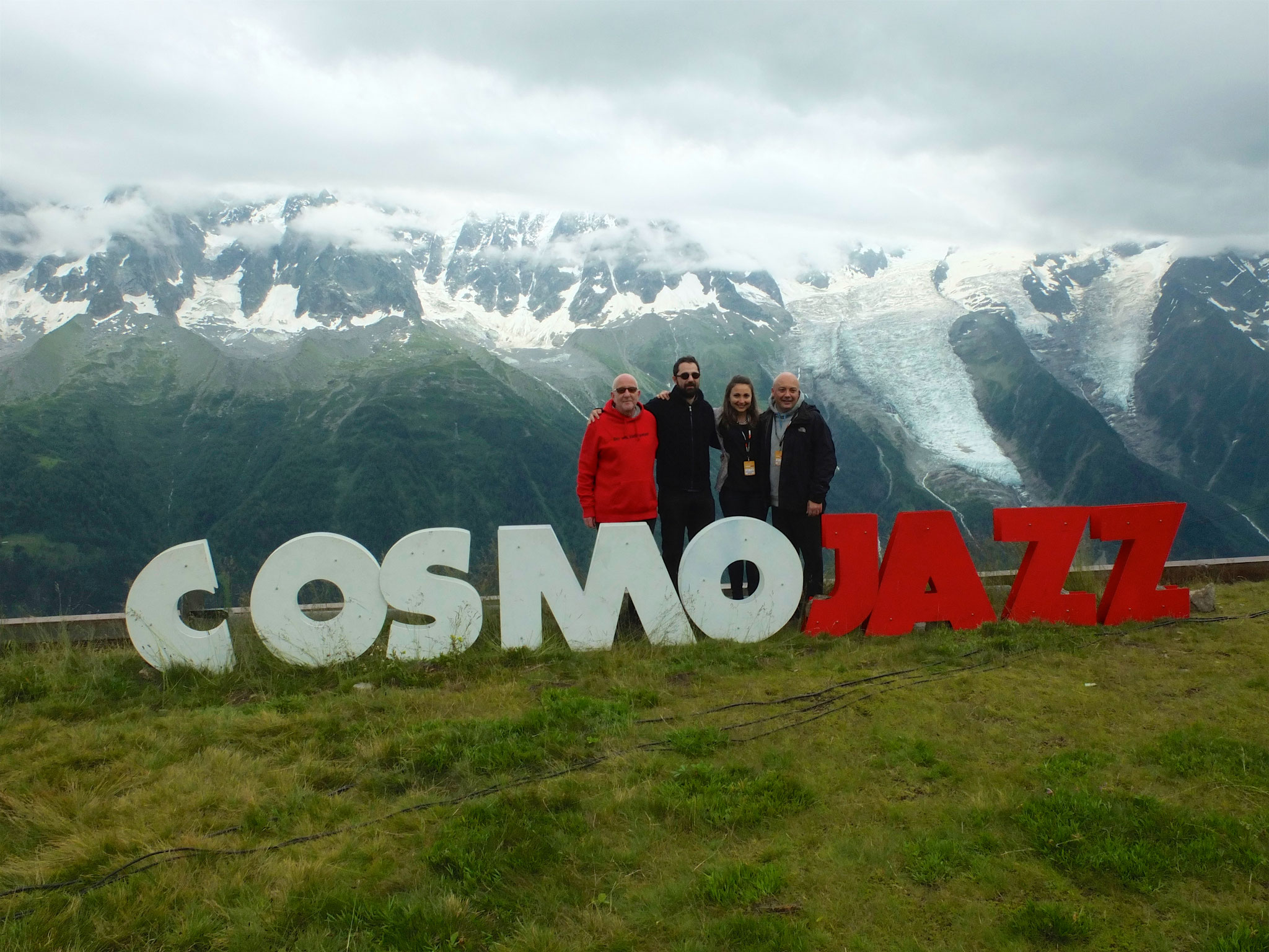 Mit Basel Rajoub, Lynn Adib und Andrea Piccioni, Chamonix Montblanc
