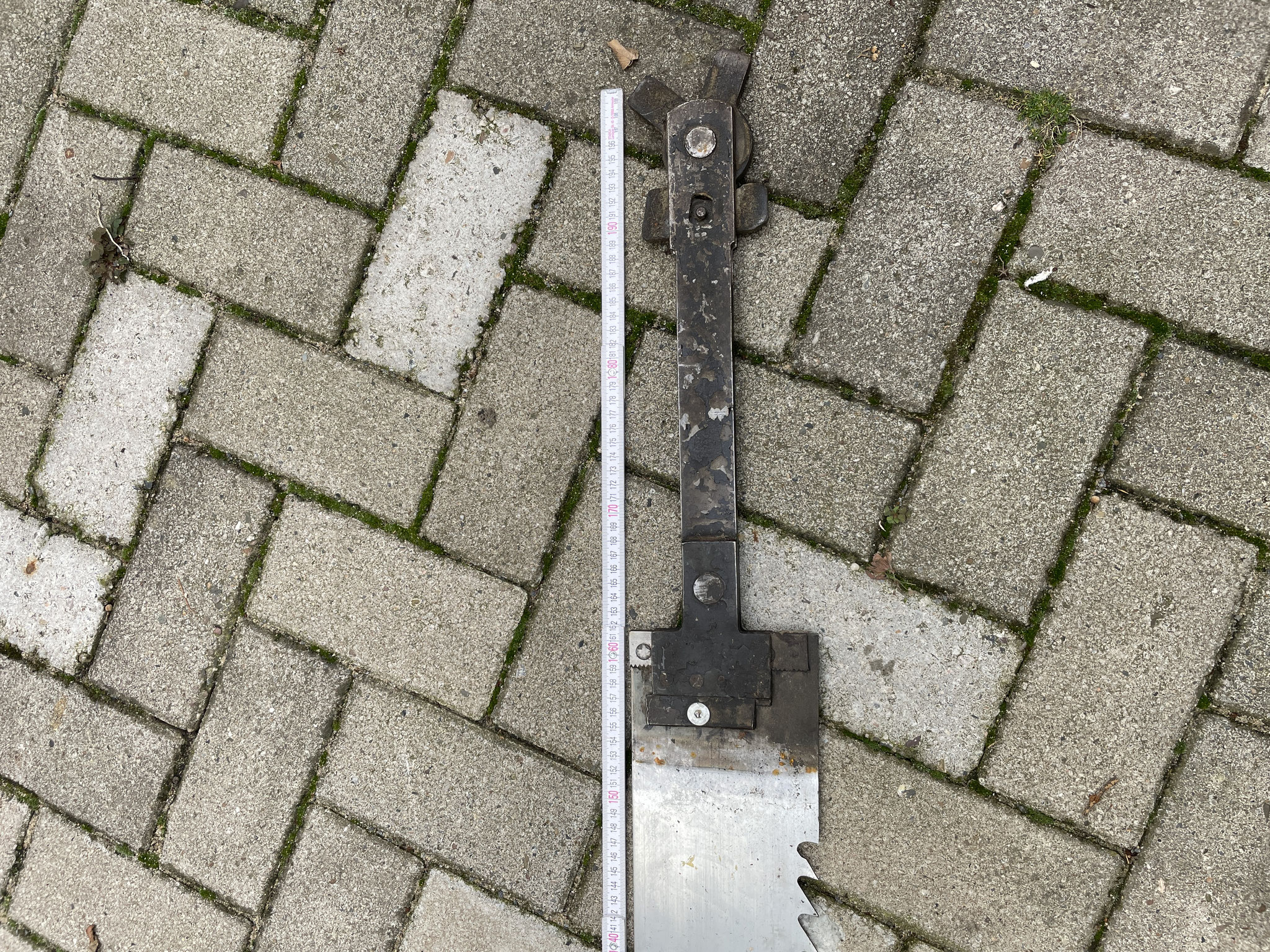 Sägeblatt mit Schnellspanner eines Vollgatters