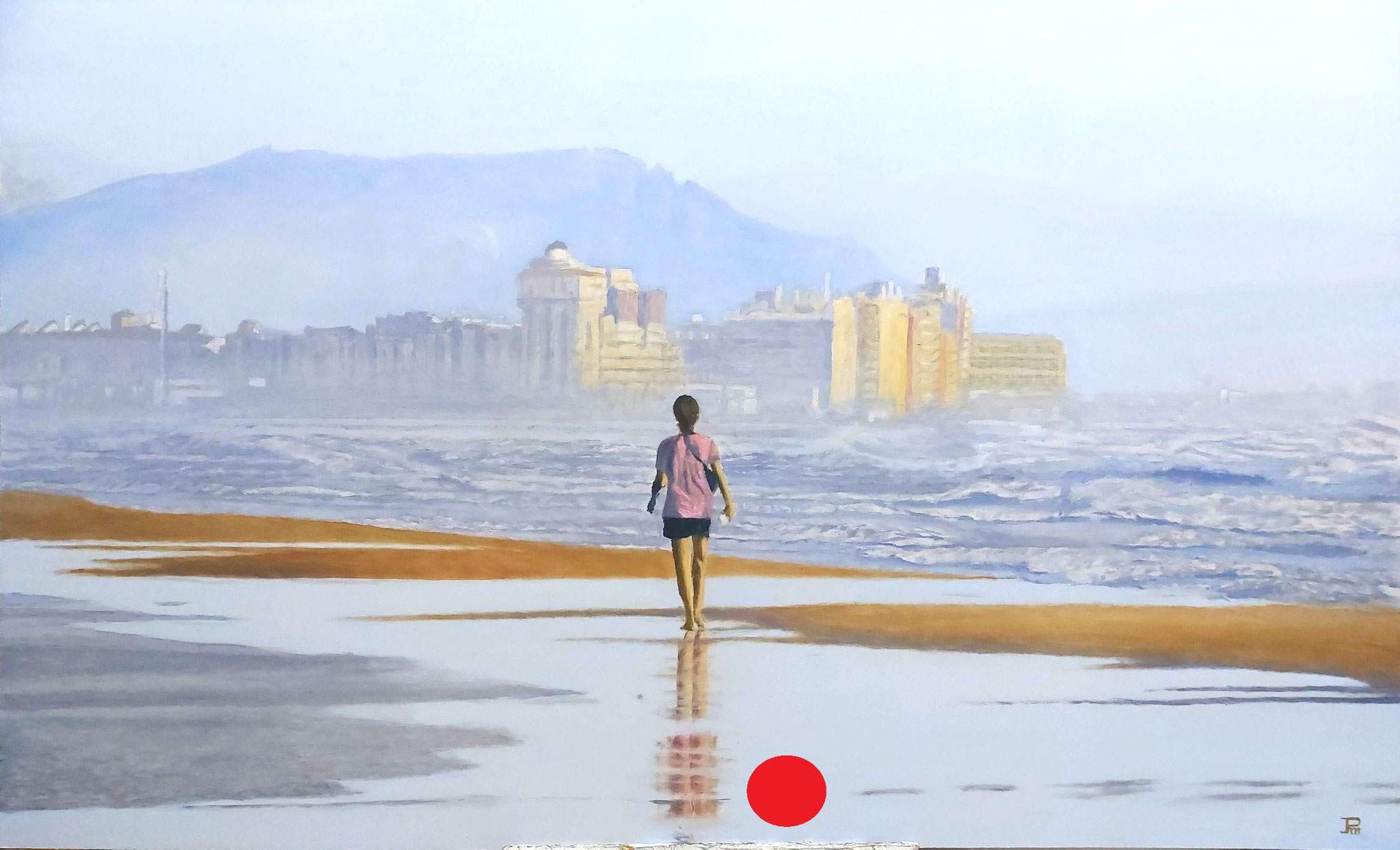 • Óleo realista “Soledad” con ambiente introspectivo y luz suave – Joaquín Pardo