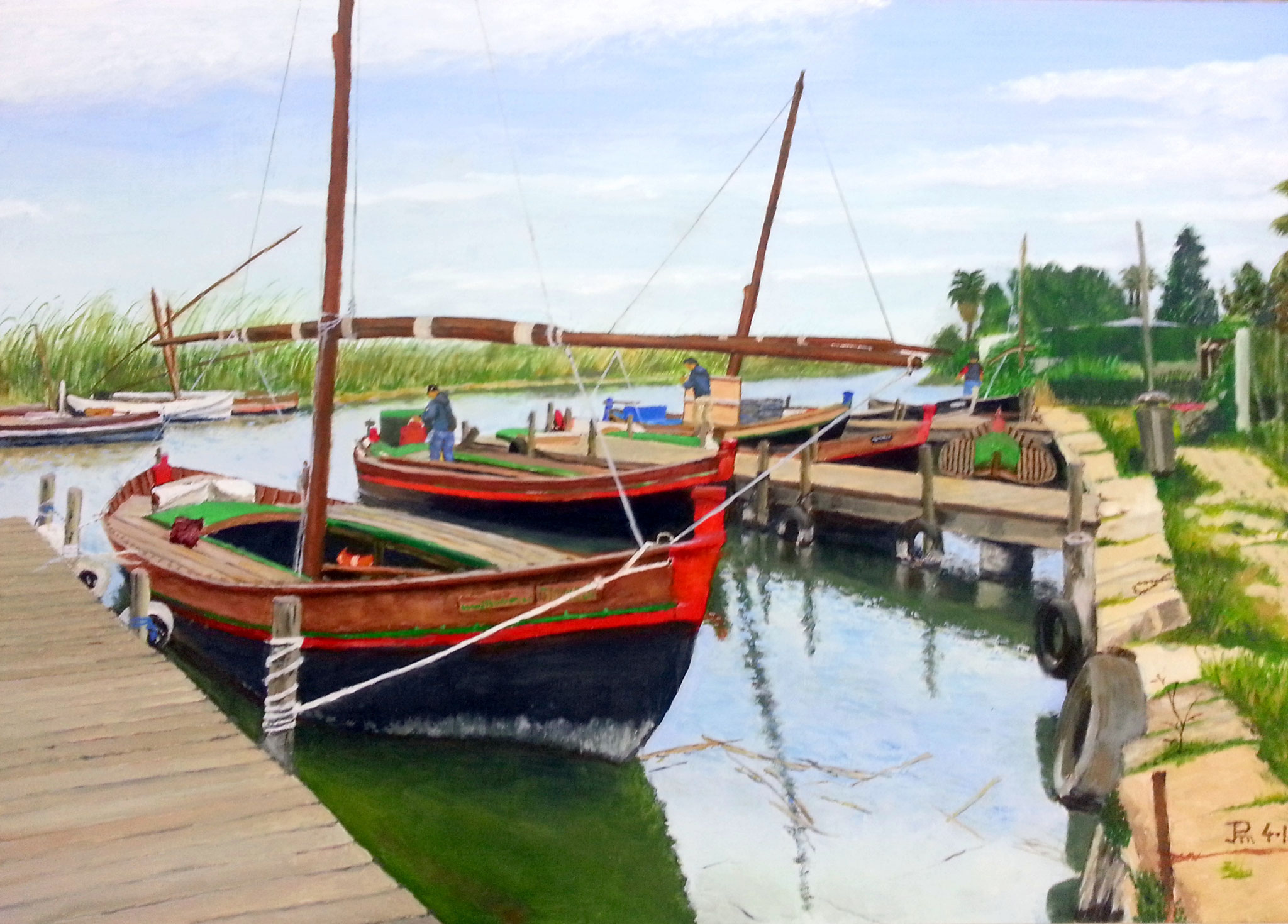 Barcas en  Puerto de El Palmar 