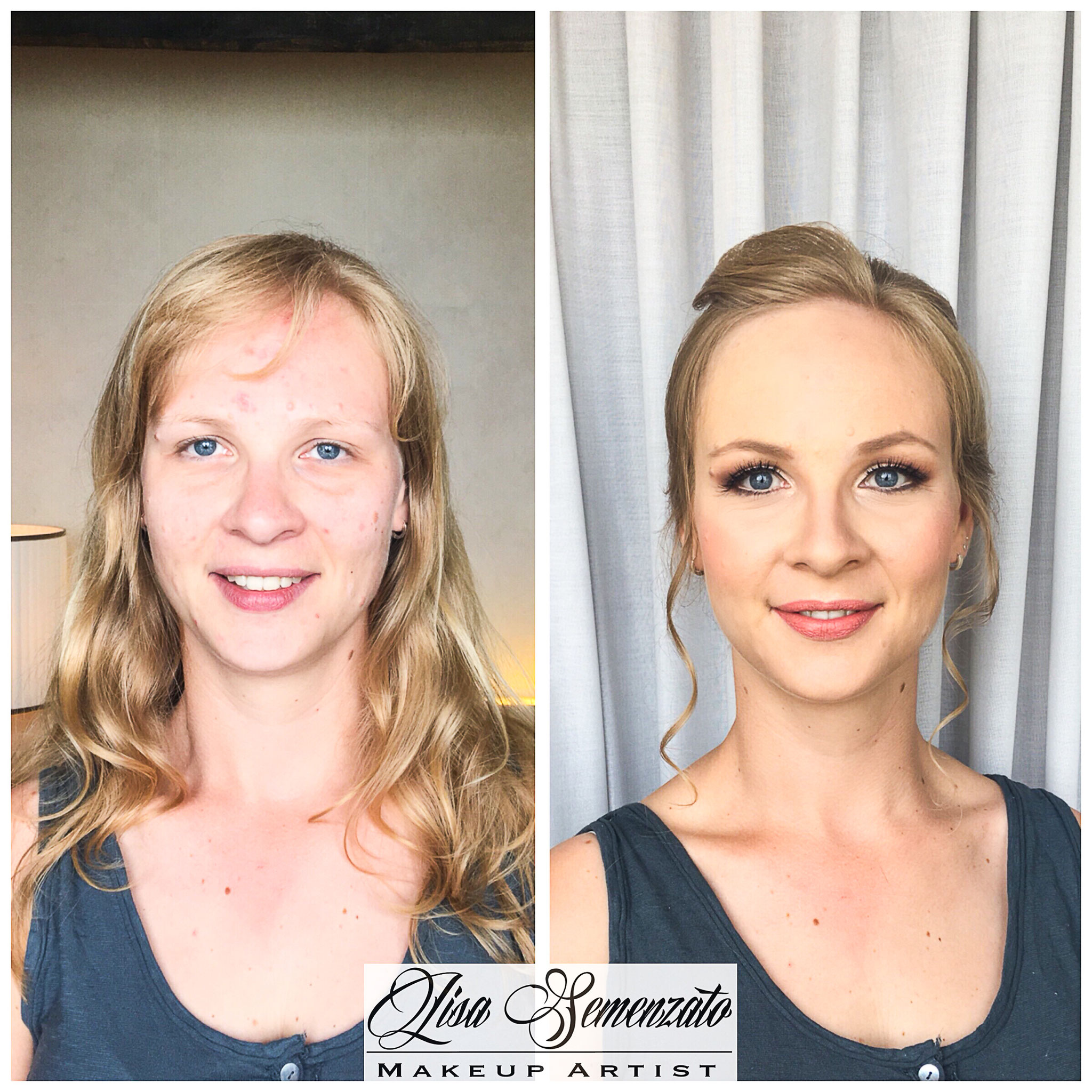 Before and after makeup artist Venice, Verona Makeup Artist and