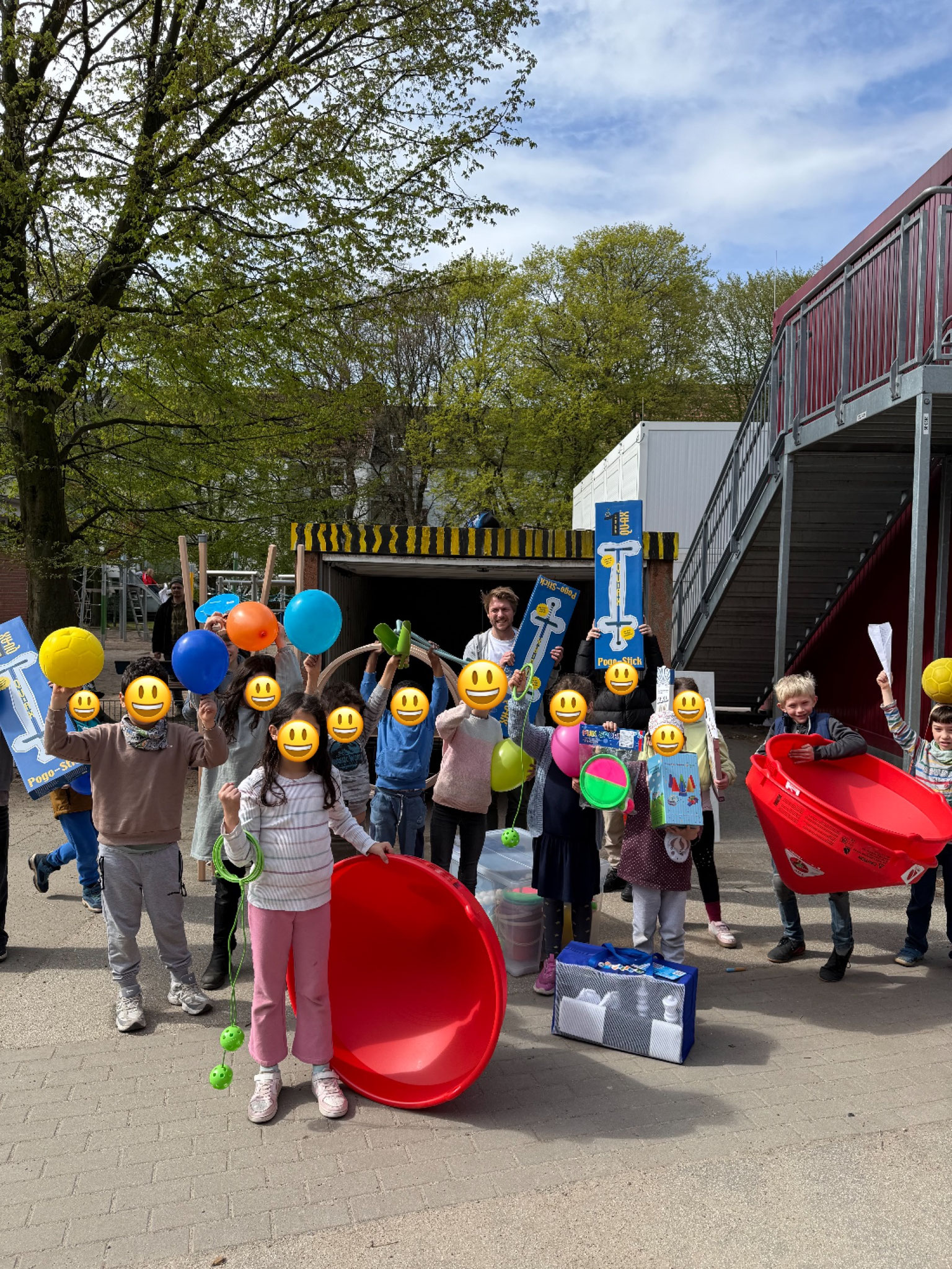 Neue Spielgeräte für die "Aktive Pause"