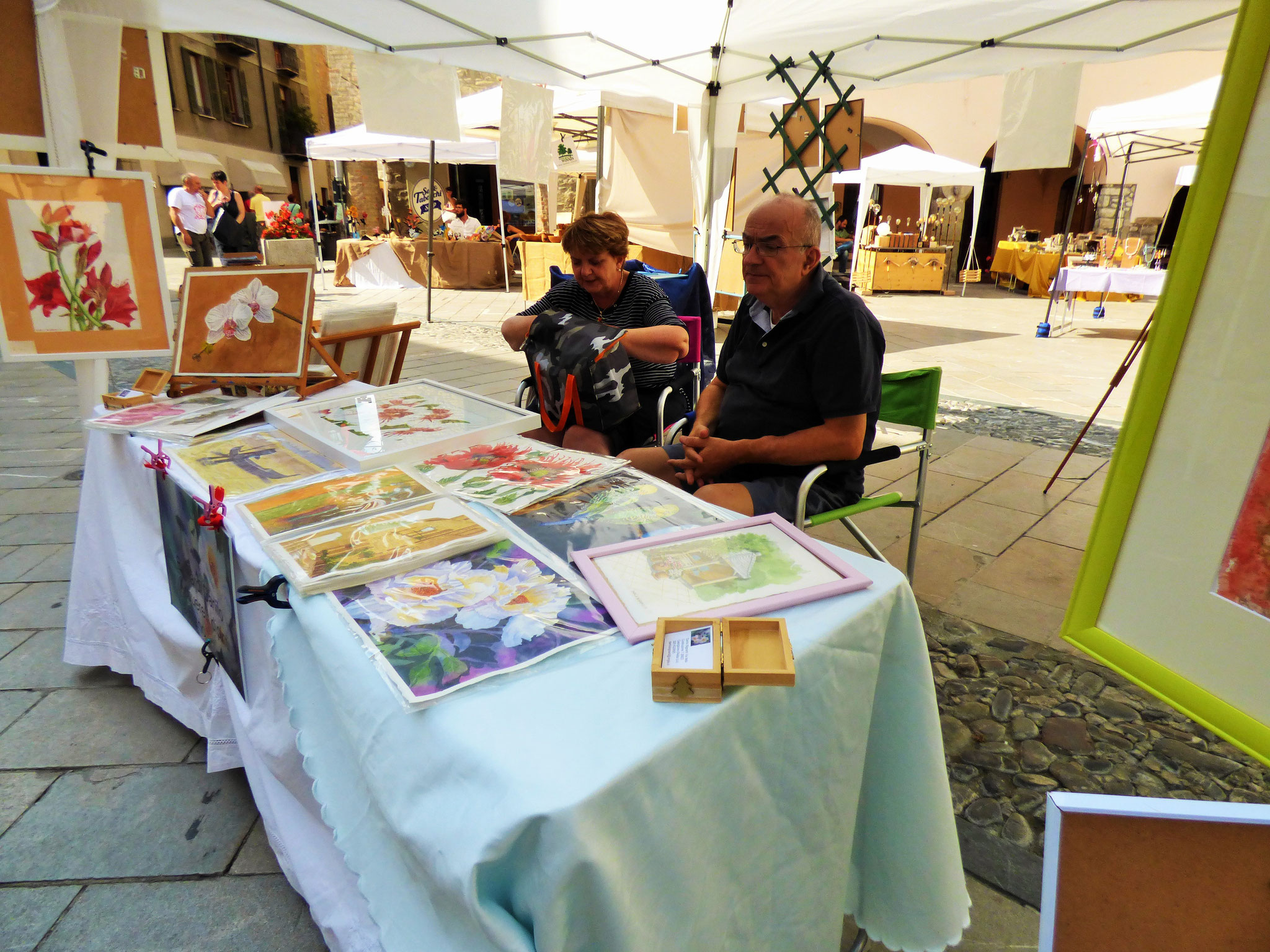 Bobbio 16 agosto  ArTre in piazza con Laboratori creativi  e mercatino artigianale