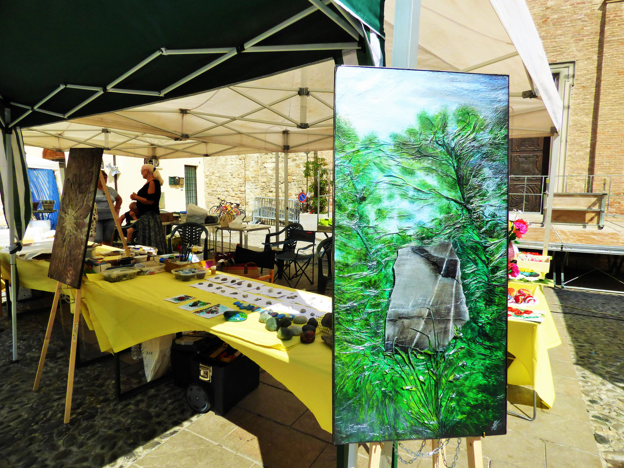 Bobbio 16 agosto  ArTre in piazza con Laboratori creativi  e mercatino artigianale