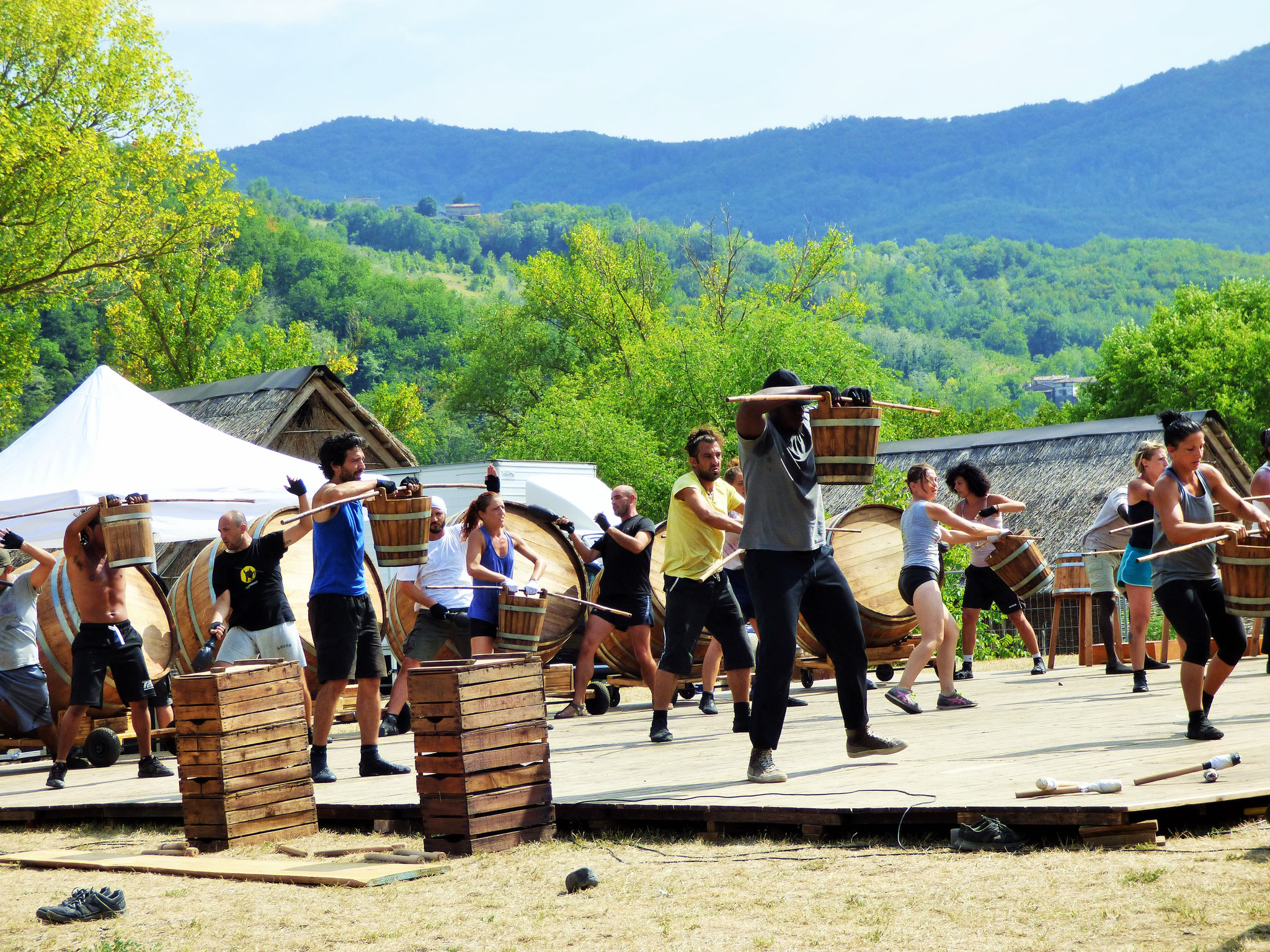 prove generali di Cant'ieri Festival Parco Archeologico Travo (PC)