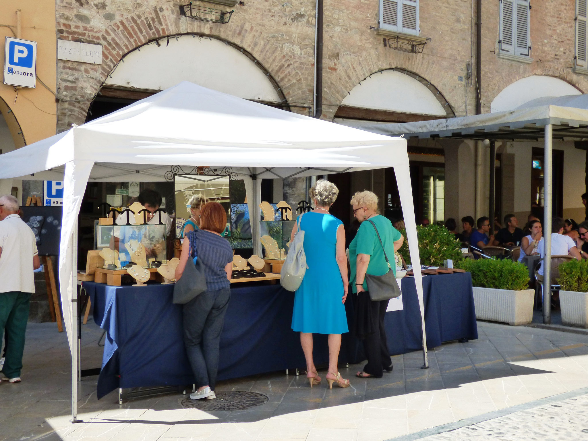 gli "Artigiani Creativi" di ArTre  Bobbio 14 agosto