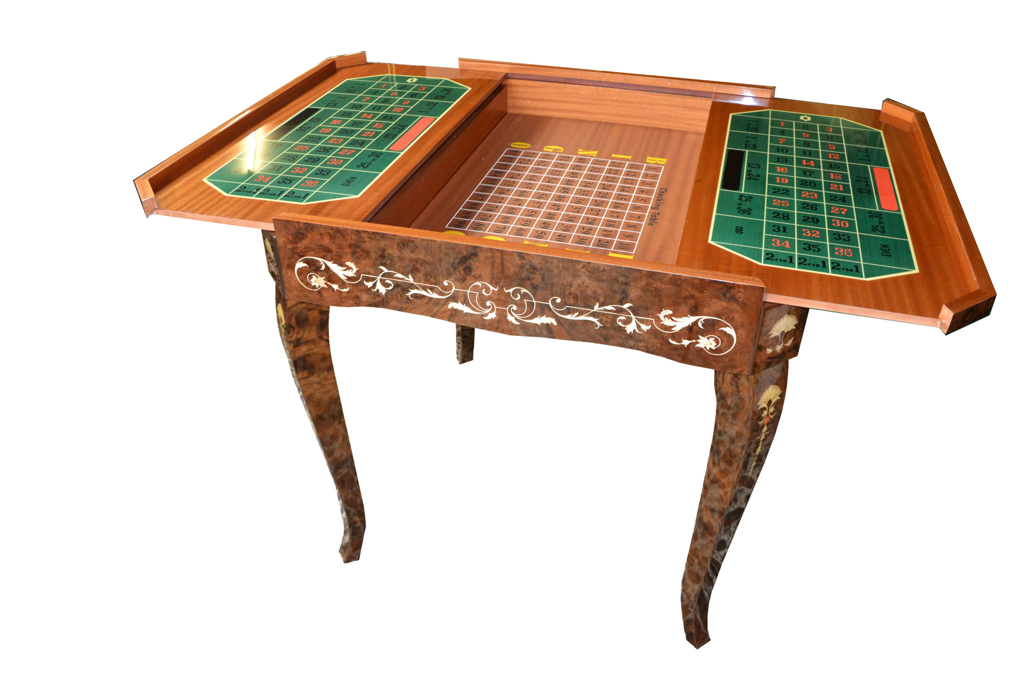 sorrento inlay game table Melany inlaid wood work