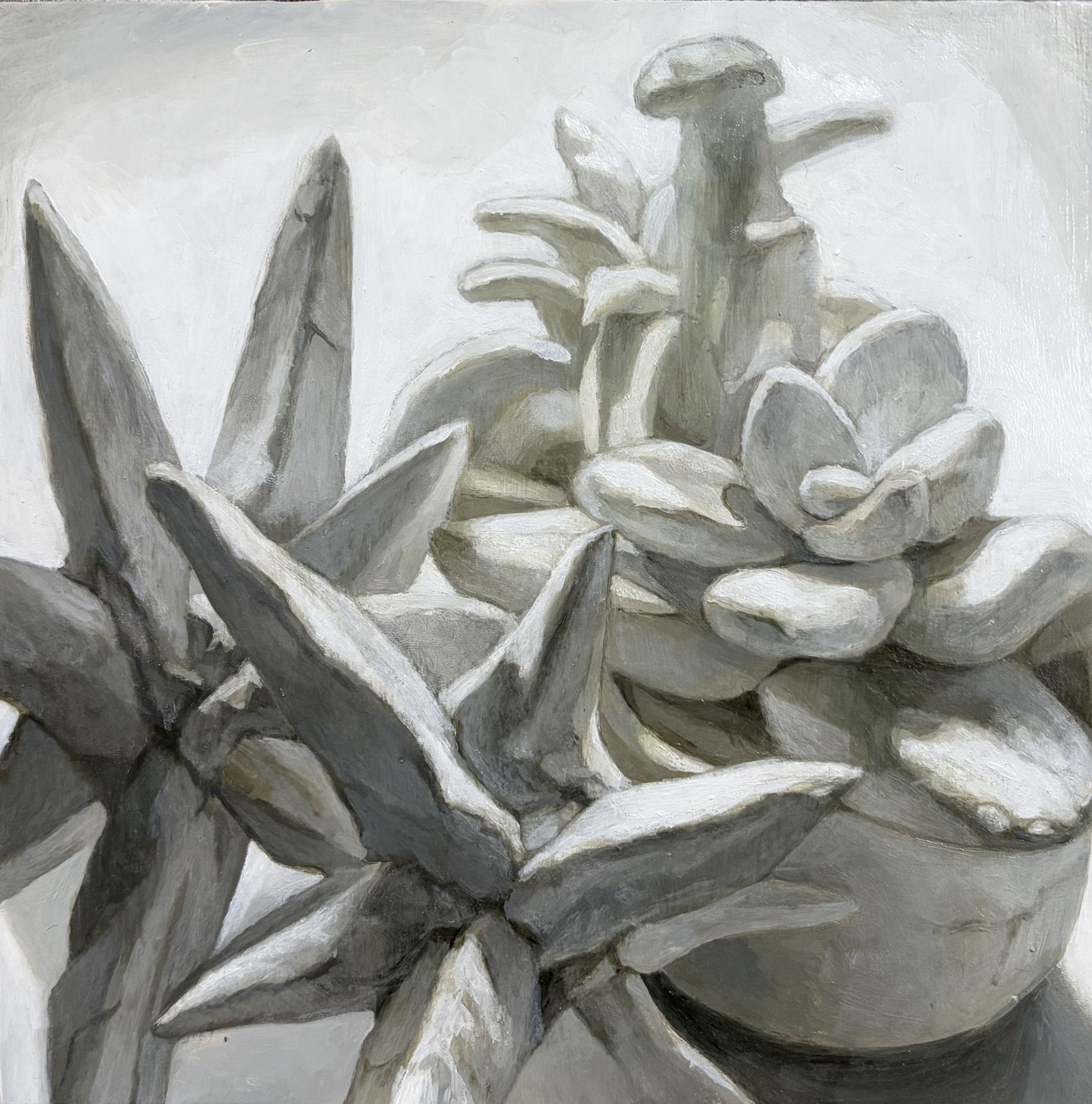 「garden」2026年、180×180mm(S0)、パネル・油彩