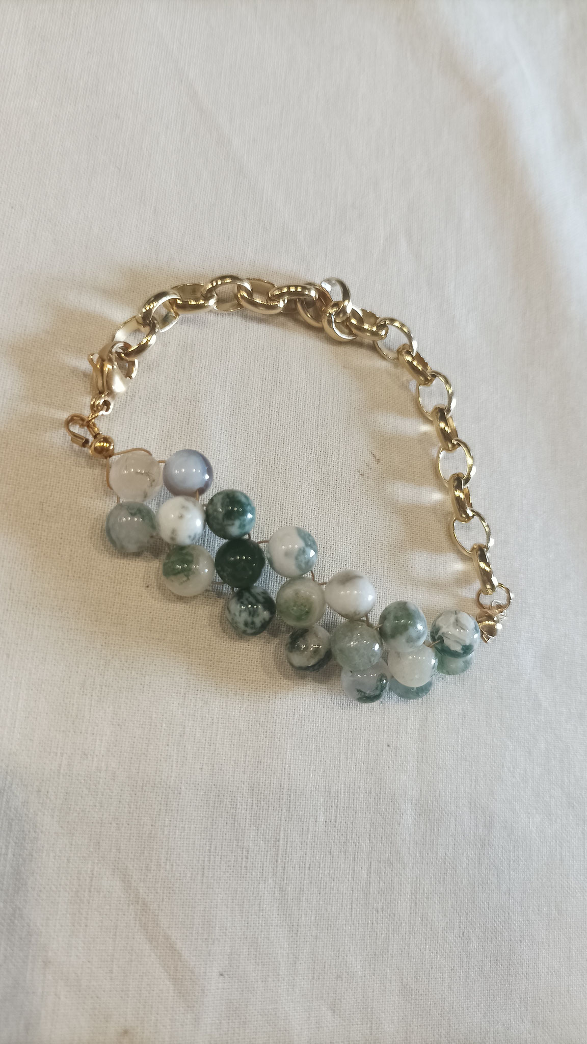 Bracelet ORNELA - Agate arbre - 50€