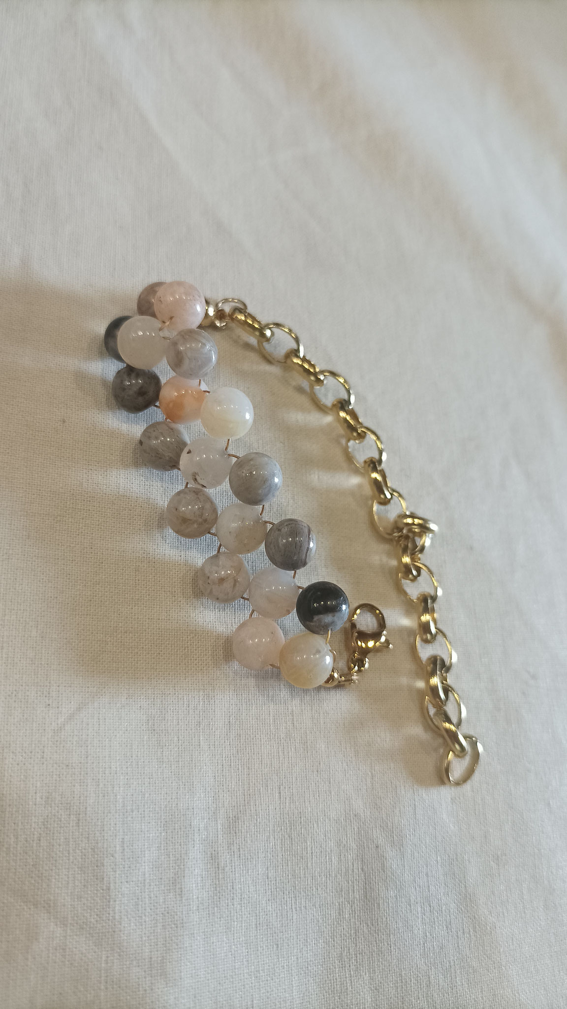 Bracelet ORNELA - Agate bambou - 50€