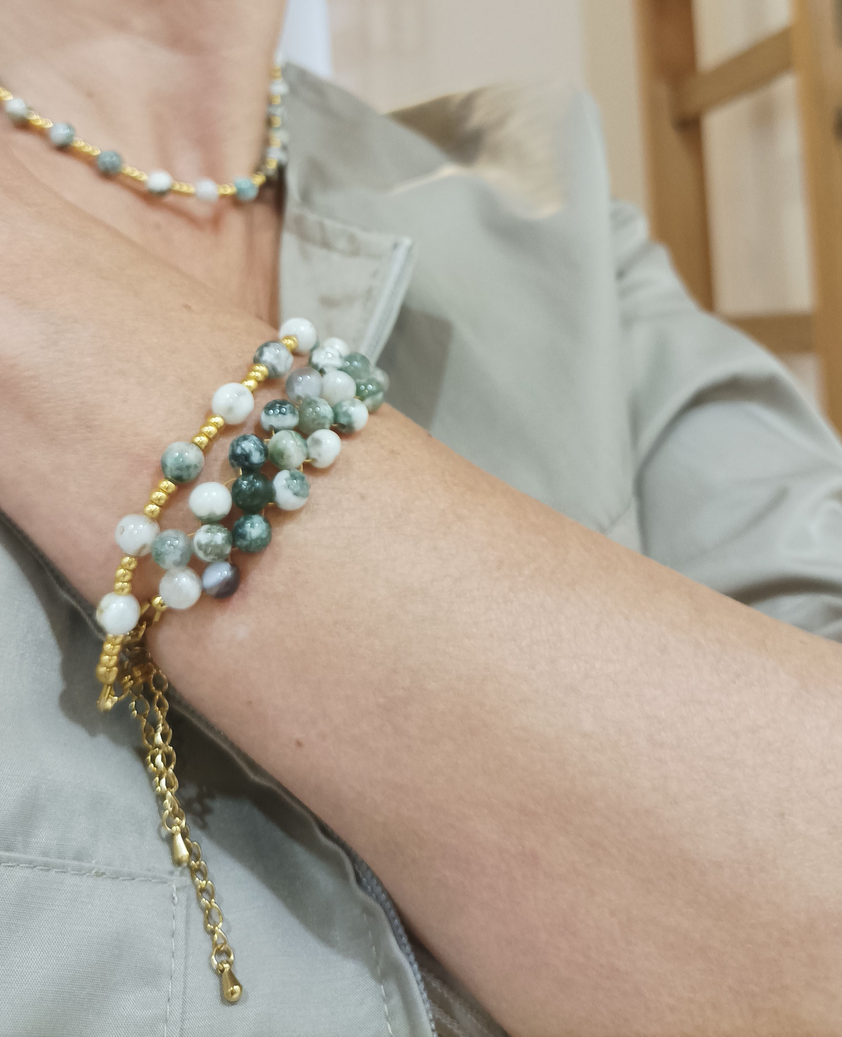 Bracelet ORYA - Agate arbre - 69€