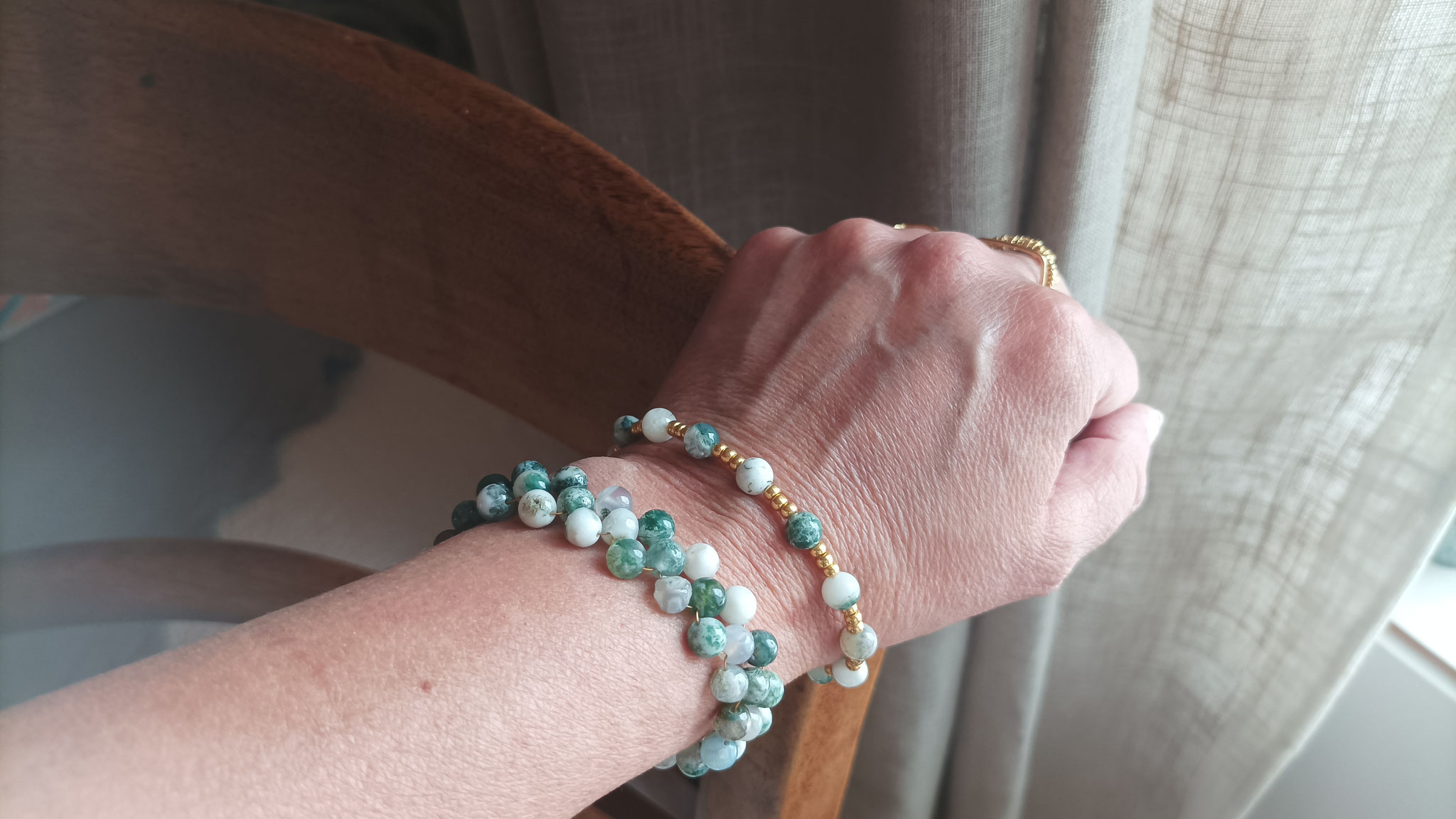 Bracelet ORYA - Agate arbre - 69€
