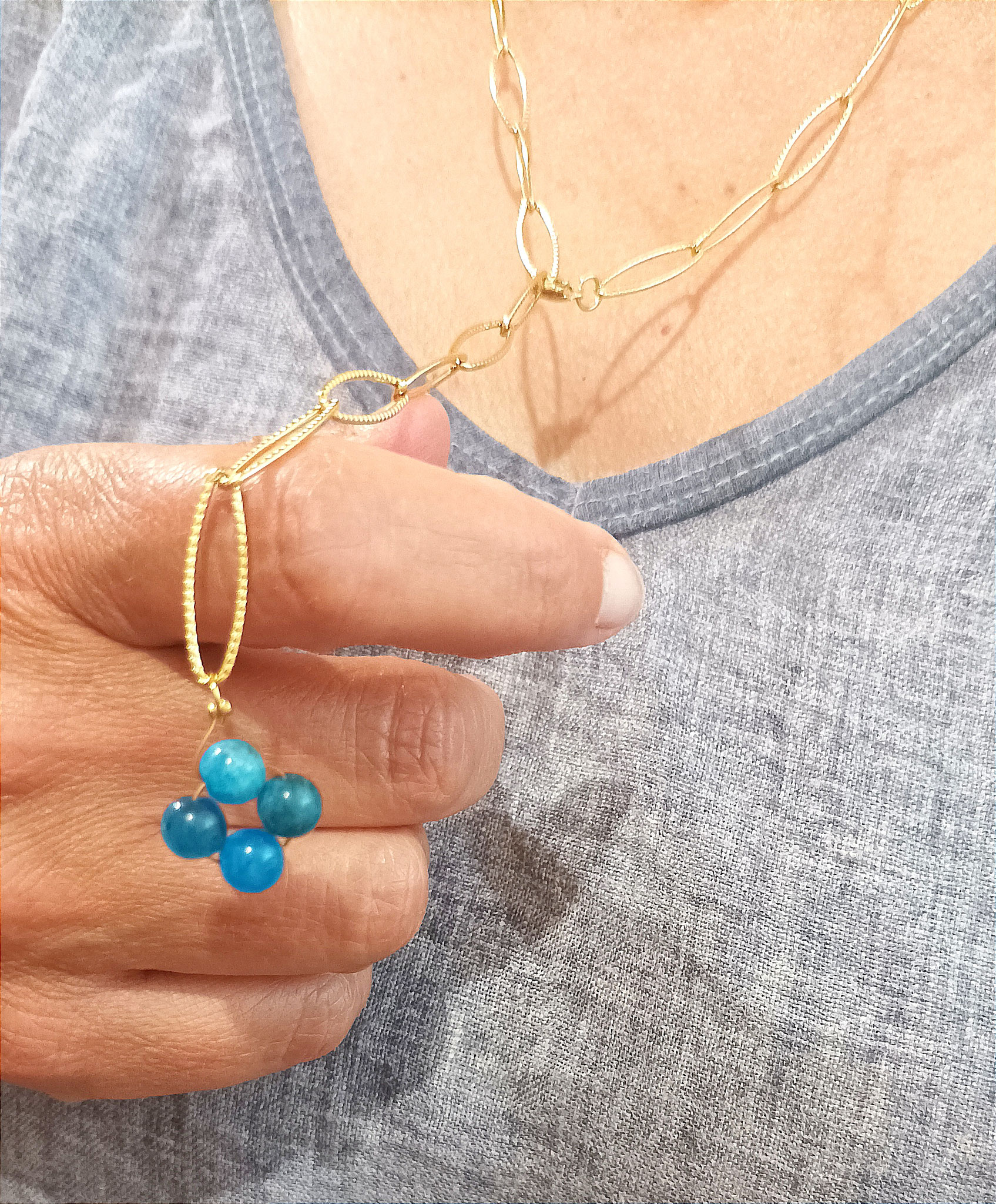 Apatite bleue